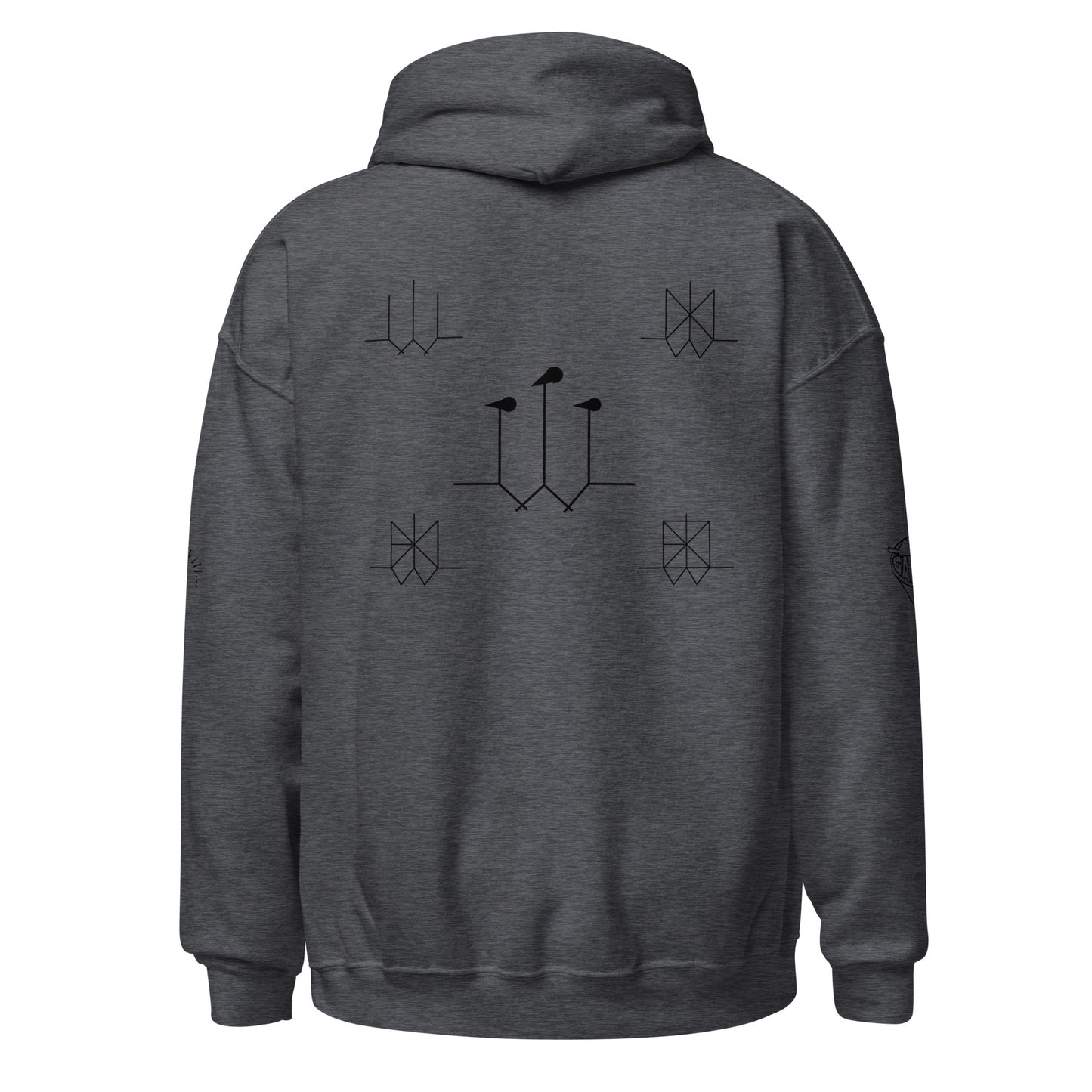 Iconic Gatman Logo Hoodie (Light) Gildan Print
