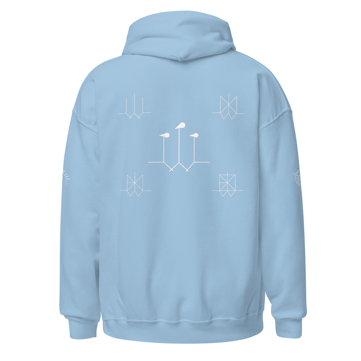Iconic Gatman Logo Hoodie (Dark) Gildan Print