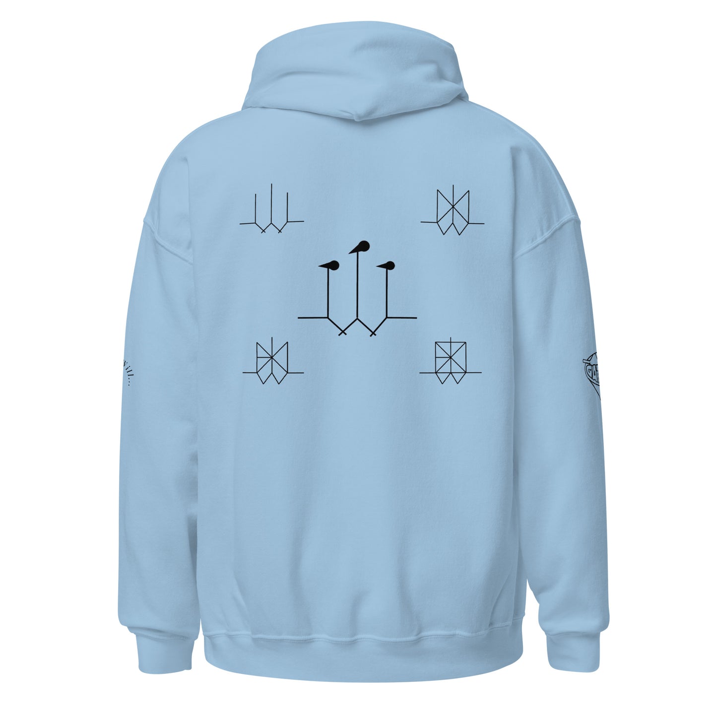 Iconic Gatman Logo Hoodie (Light) Gildan Print