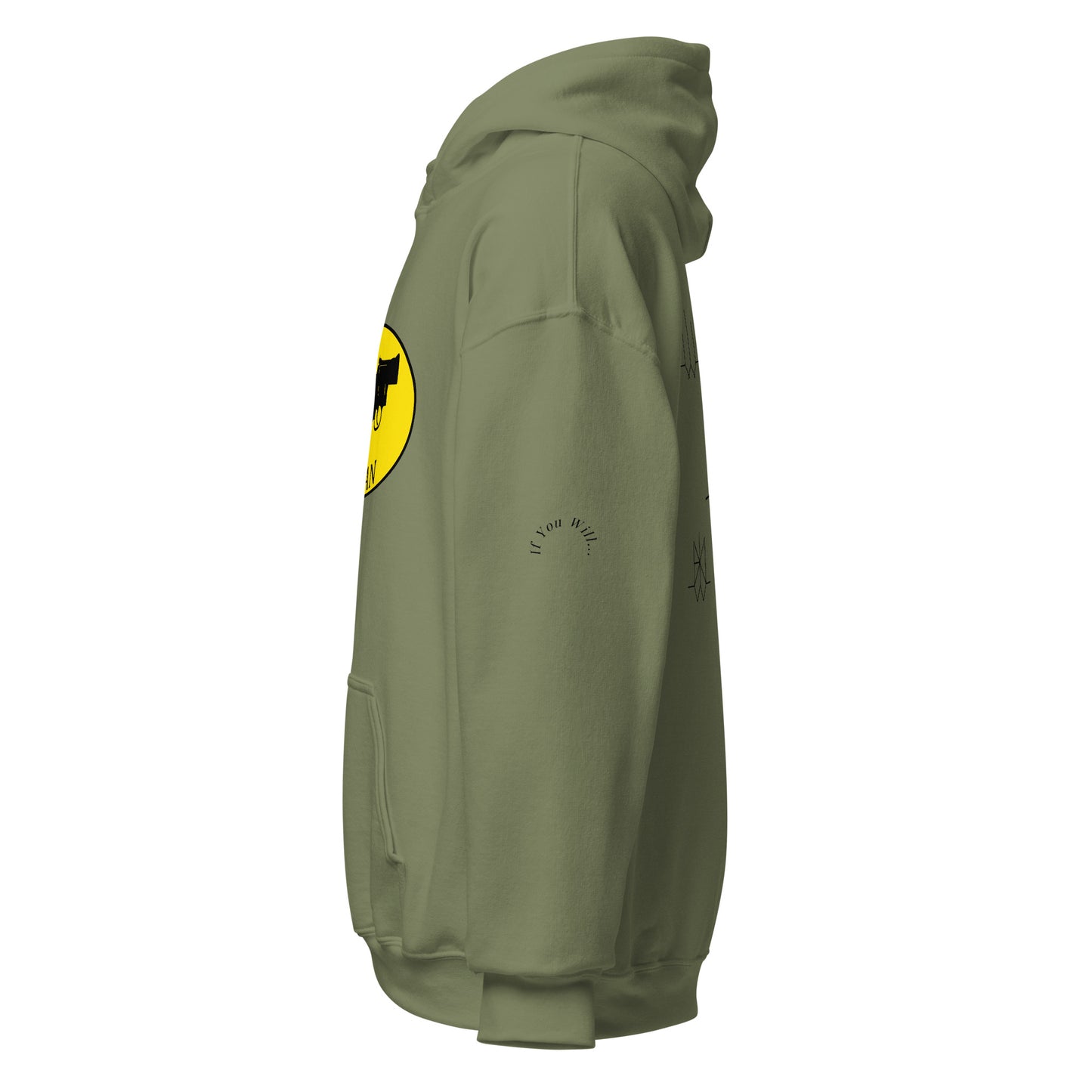 Iconic Gatman Logo Hoodie (Light) Gildan Print