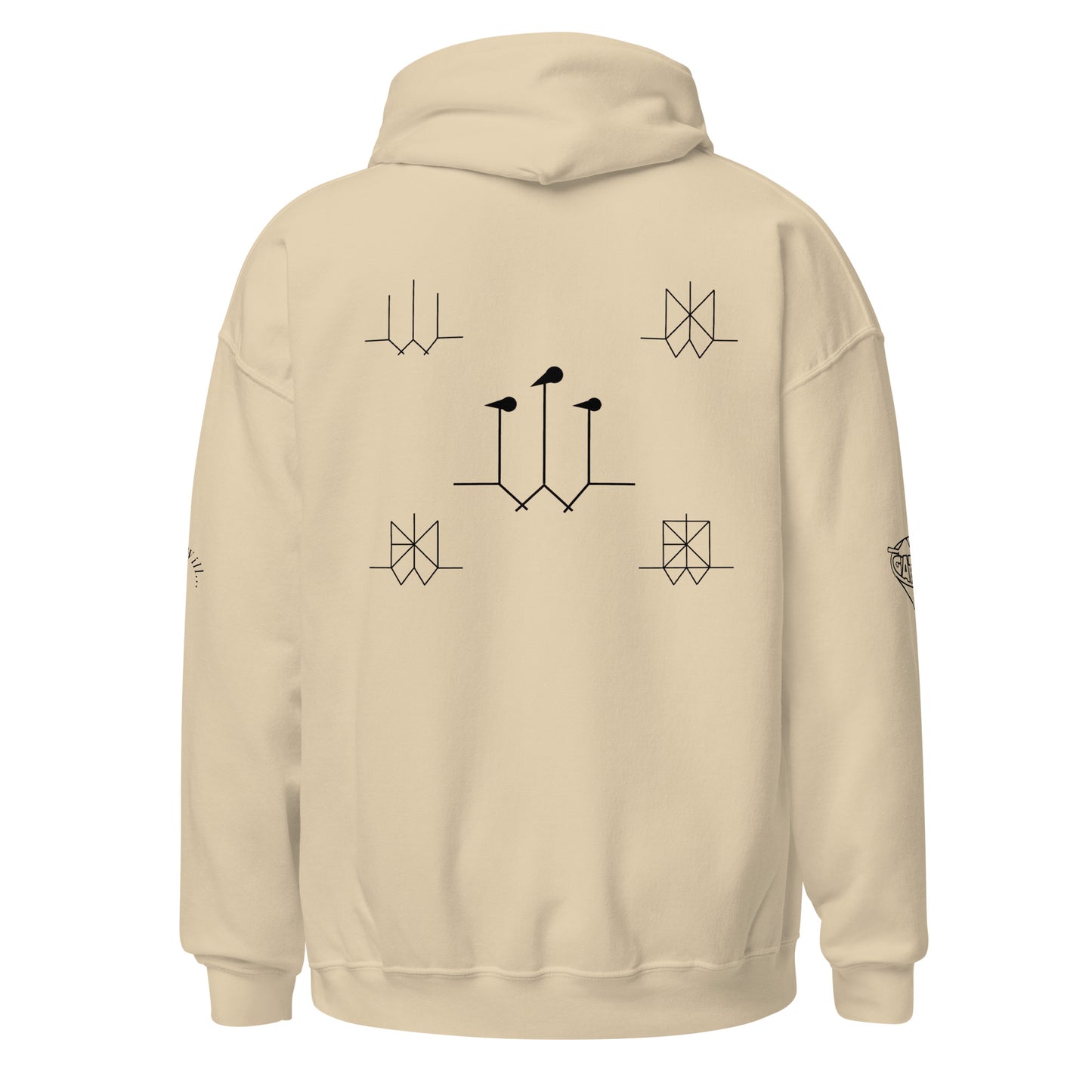 Iconic Gatman Logo Hoodie (Light) Gildan Print