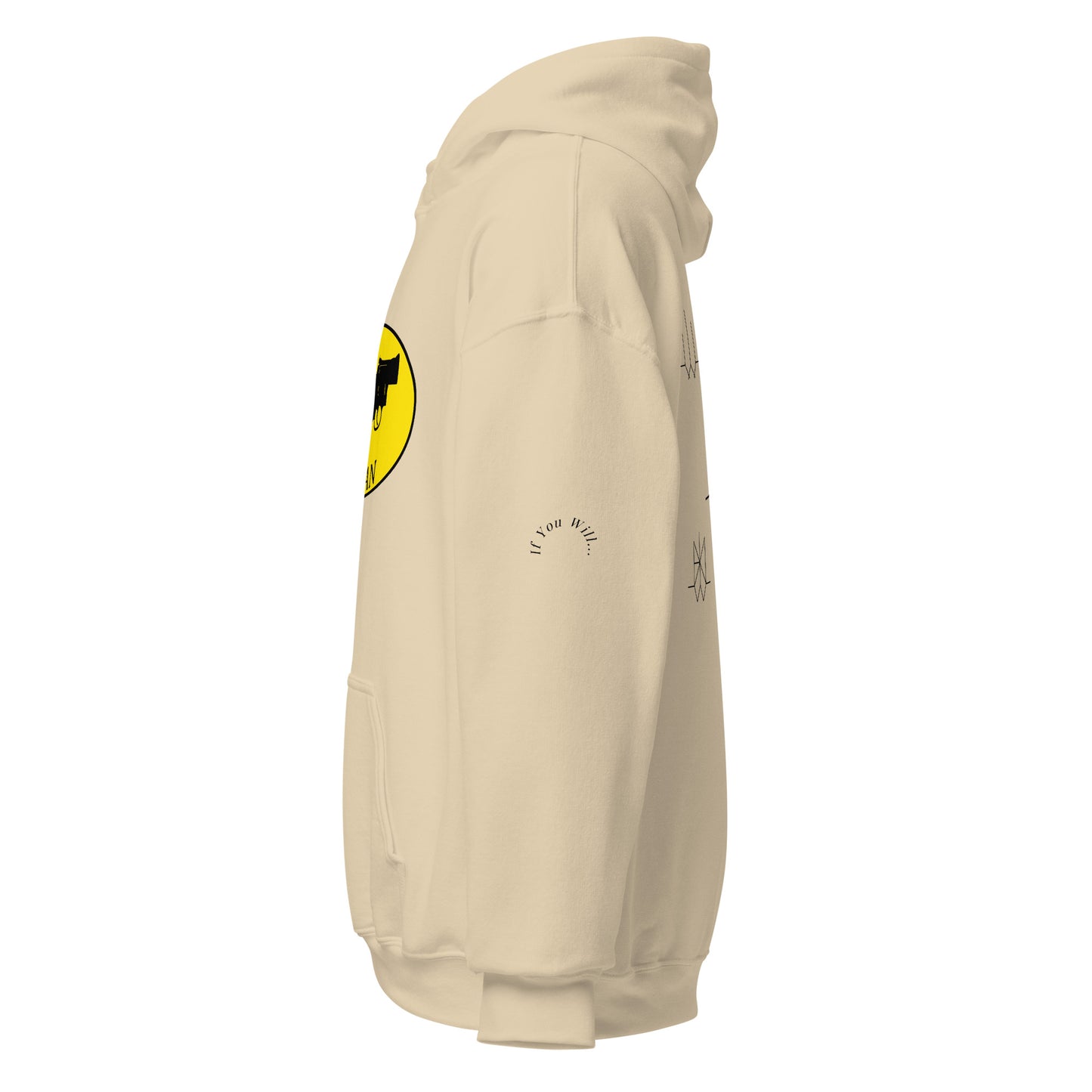 Iconic Gatman Logo Hoodie (Light) Gildan Print