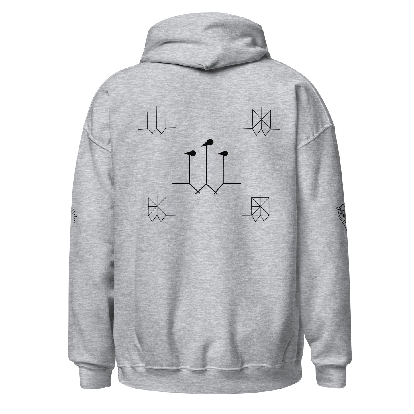 Iconic Gatman Logo Hoodie (Light) Gildan Print