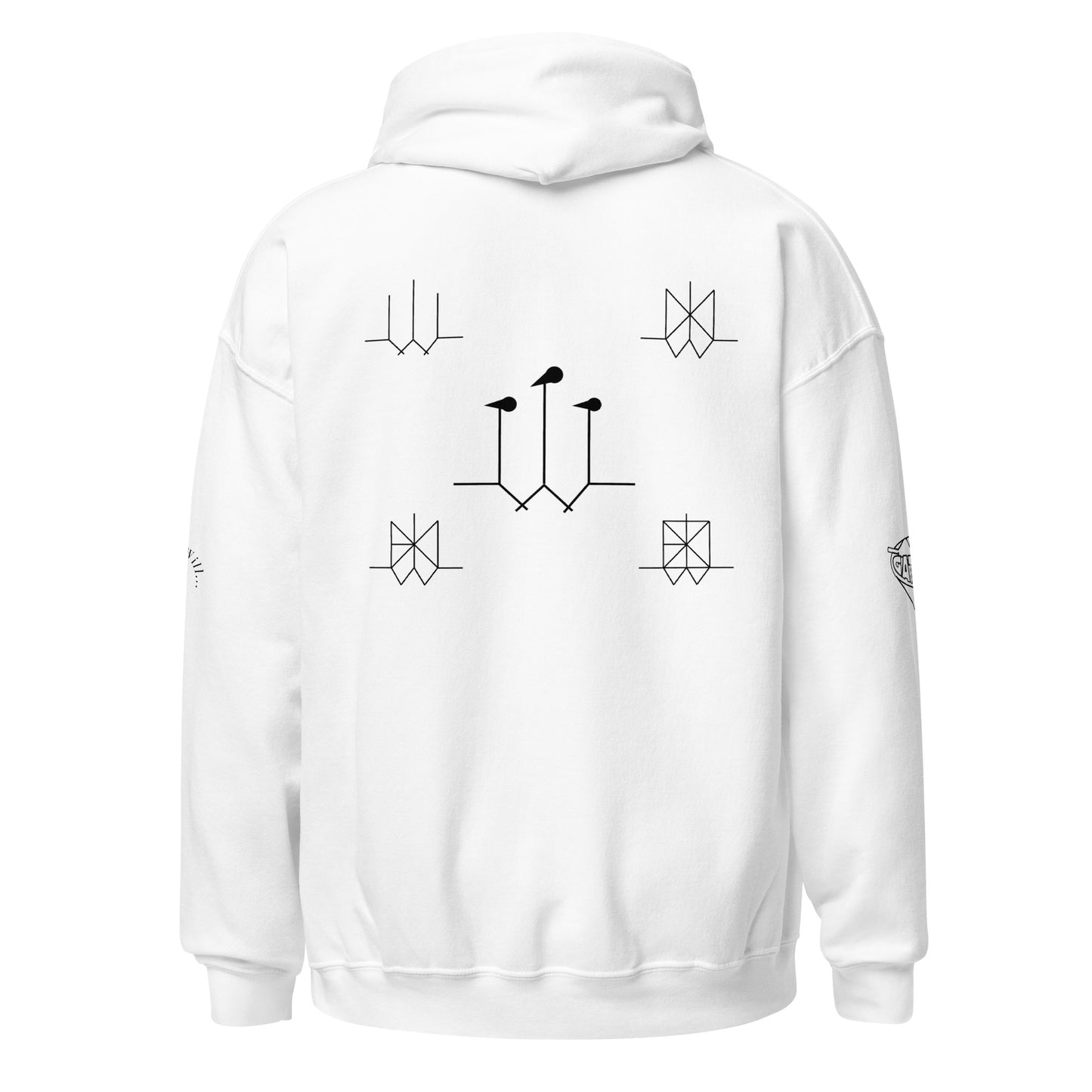 Iconic Gatman Logo Hoodie (Light) Gildan Print