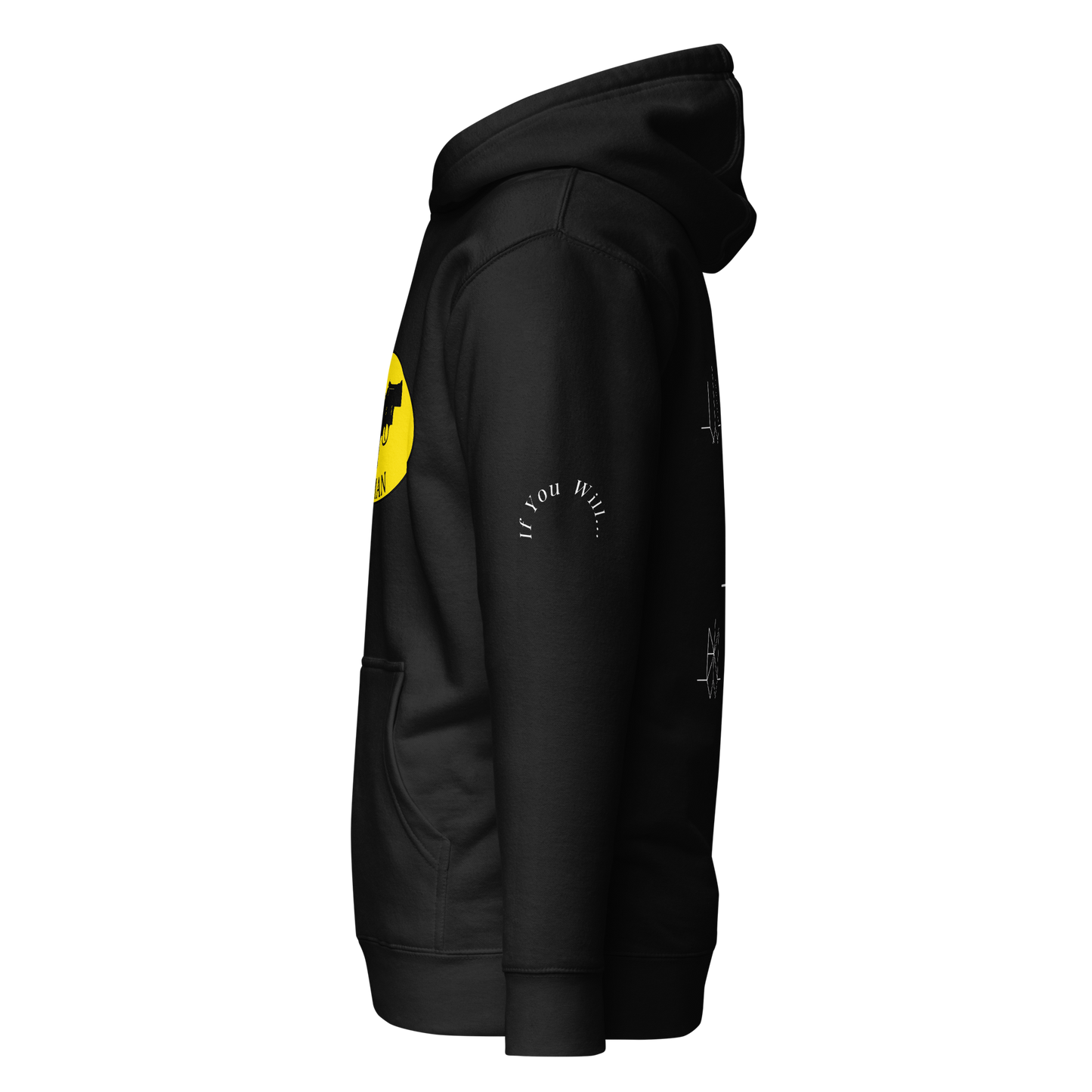 Iconic Gatman Logo Hoodie (Dark) Print