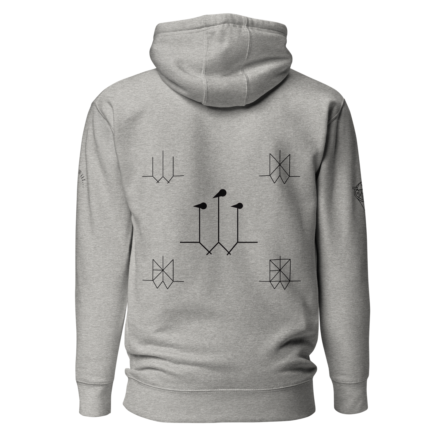 Iconic Gatman Logo Hoodie (Light) Print