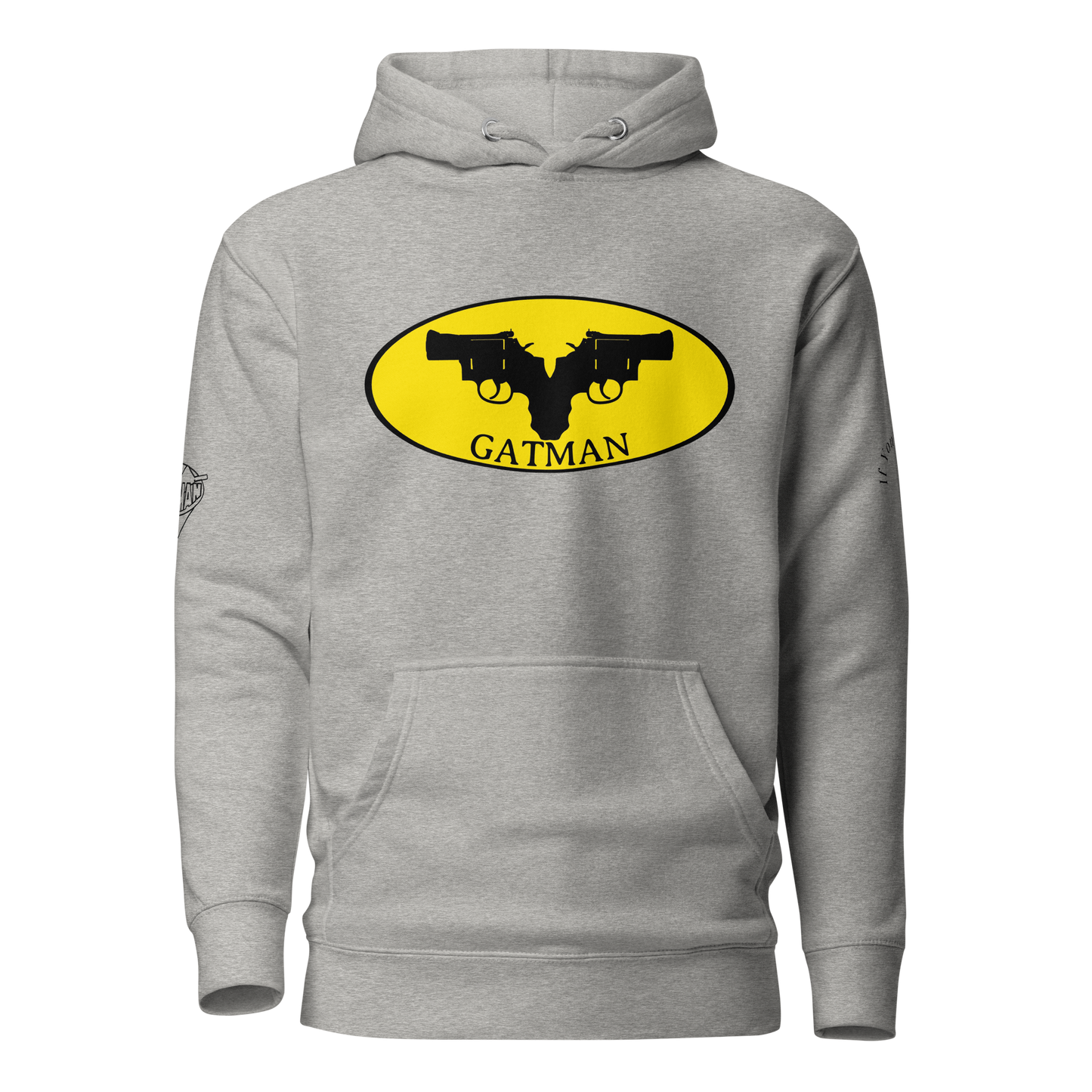 Iconic Gatman Logo Hoodie (Light) Print