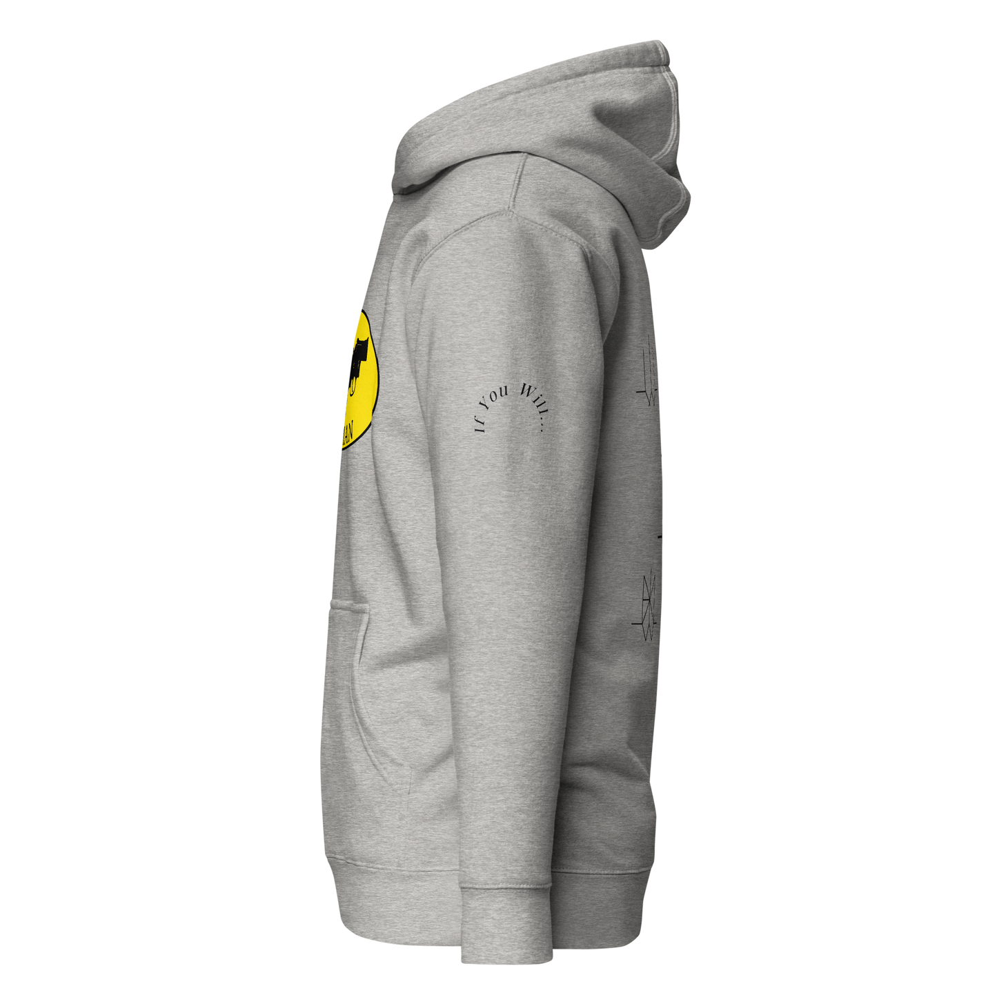 Iconic Gatman Logo Hoodie (Light) Print