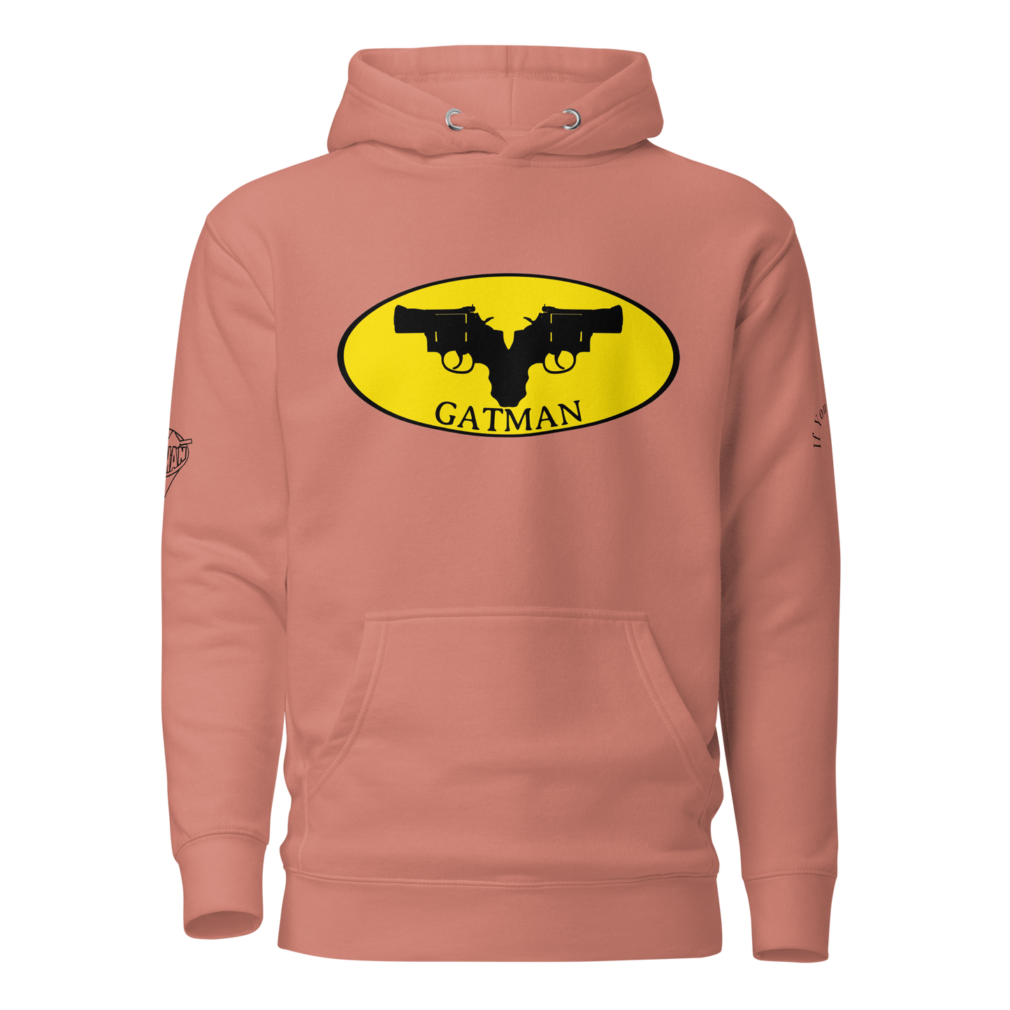 Iconic Gatman Logo Hoodie (Light) Print