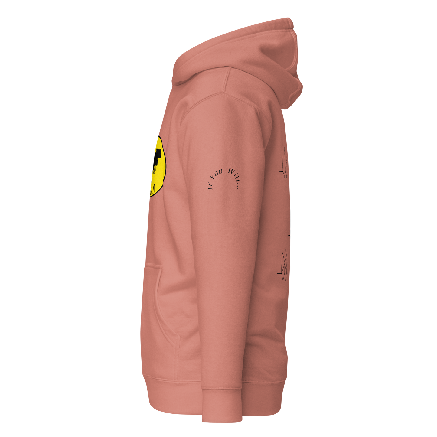 Iconic Gatman Logo Hoodie (Light) Print