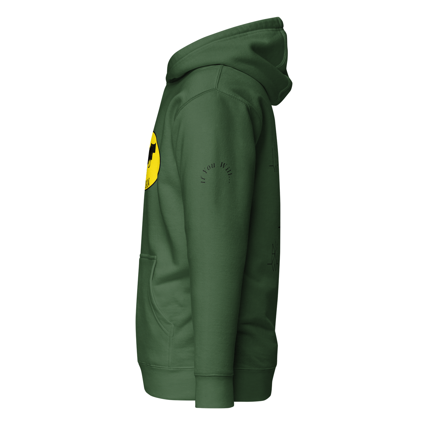 Iconic Gatman Logo Hoodie (Light) Print