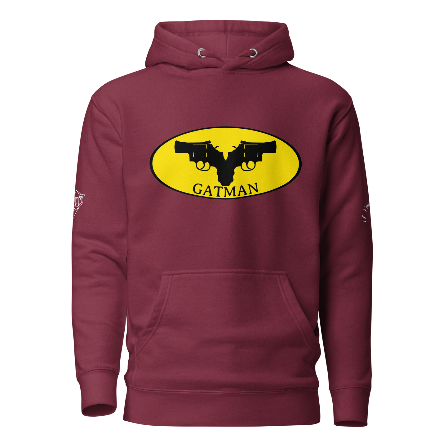 Iconic Gatman Logo Hoodie (Dark) Print
