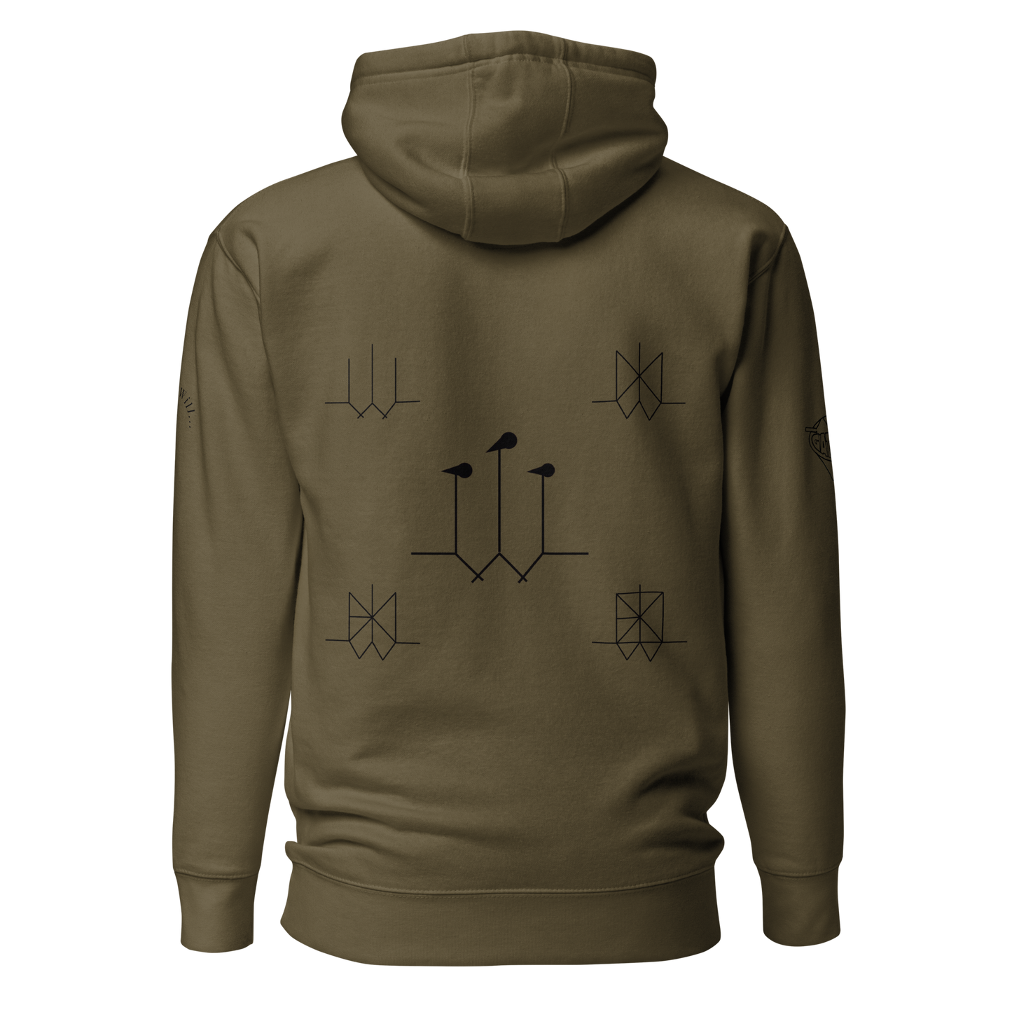 Iconic Gatman Logo Hoodie (Light) Print