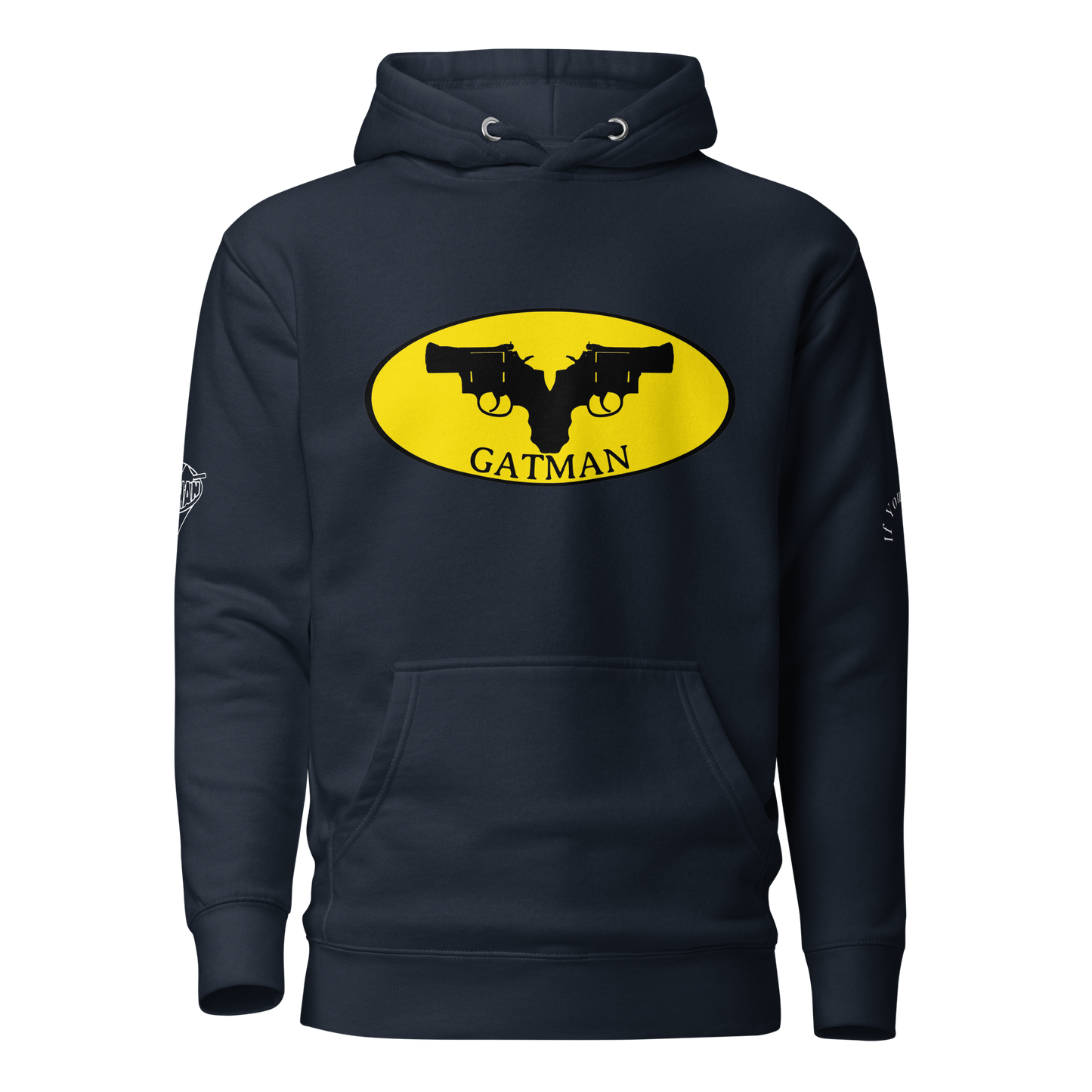 Iconic Gatman Logo Hoodie (Dark) Print
