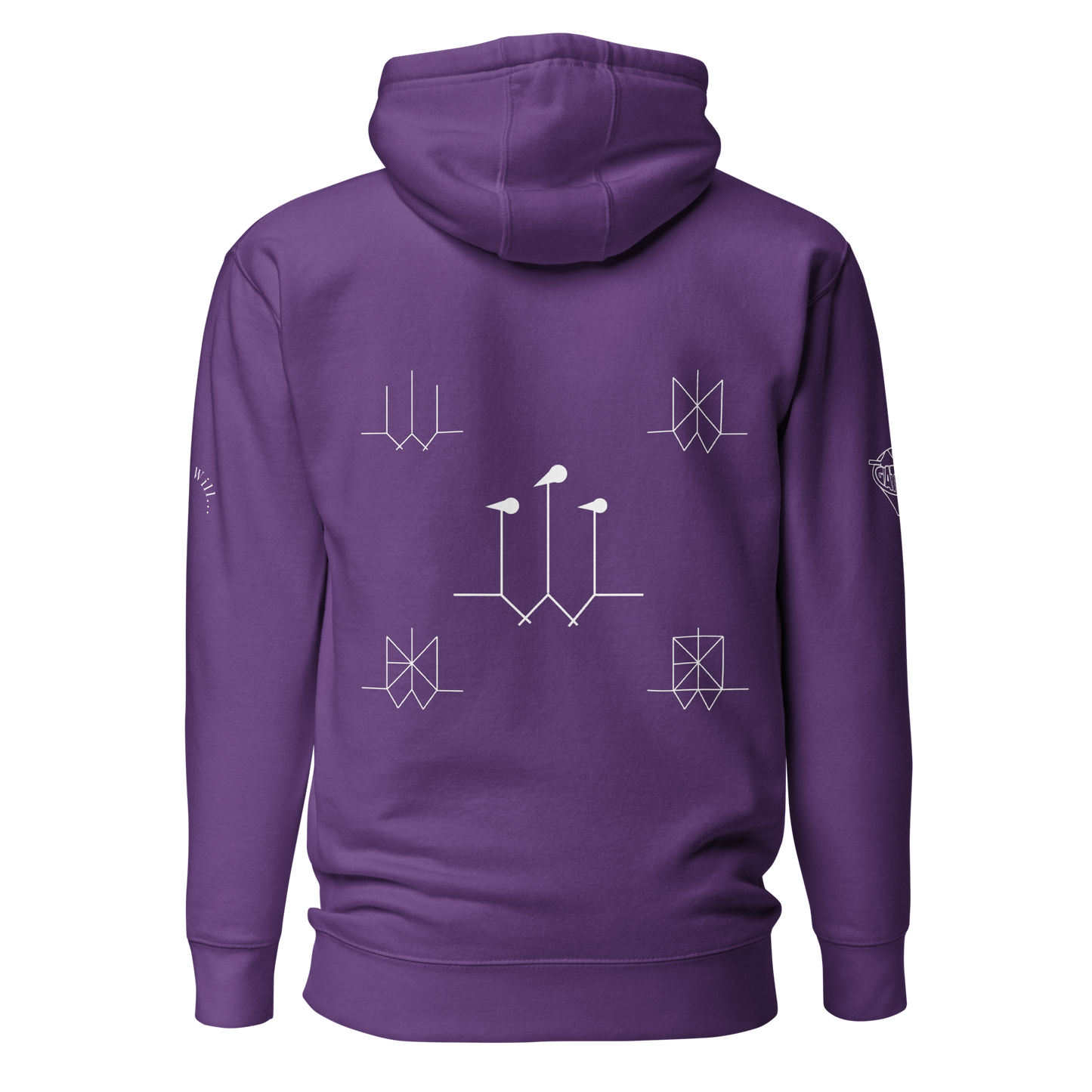 Iconic Gatman Logo Hoodie (Dark) Print