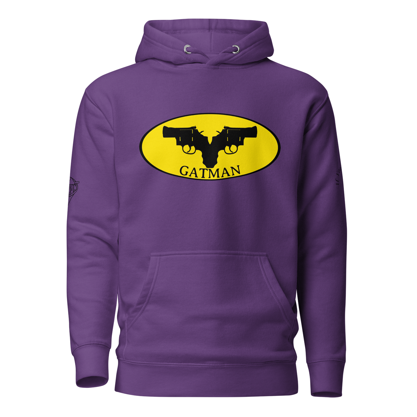 Iconic Gatman Logo Hoodie (Light) Print