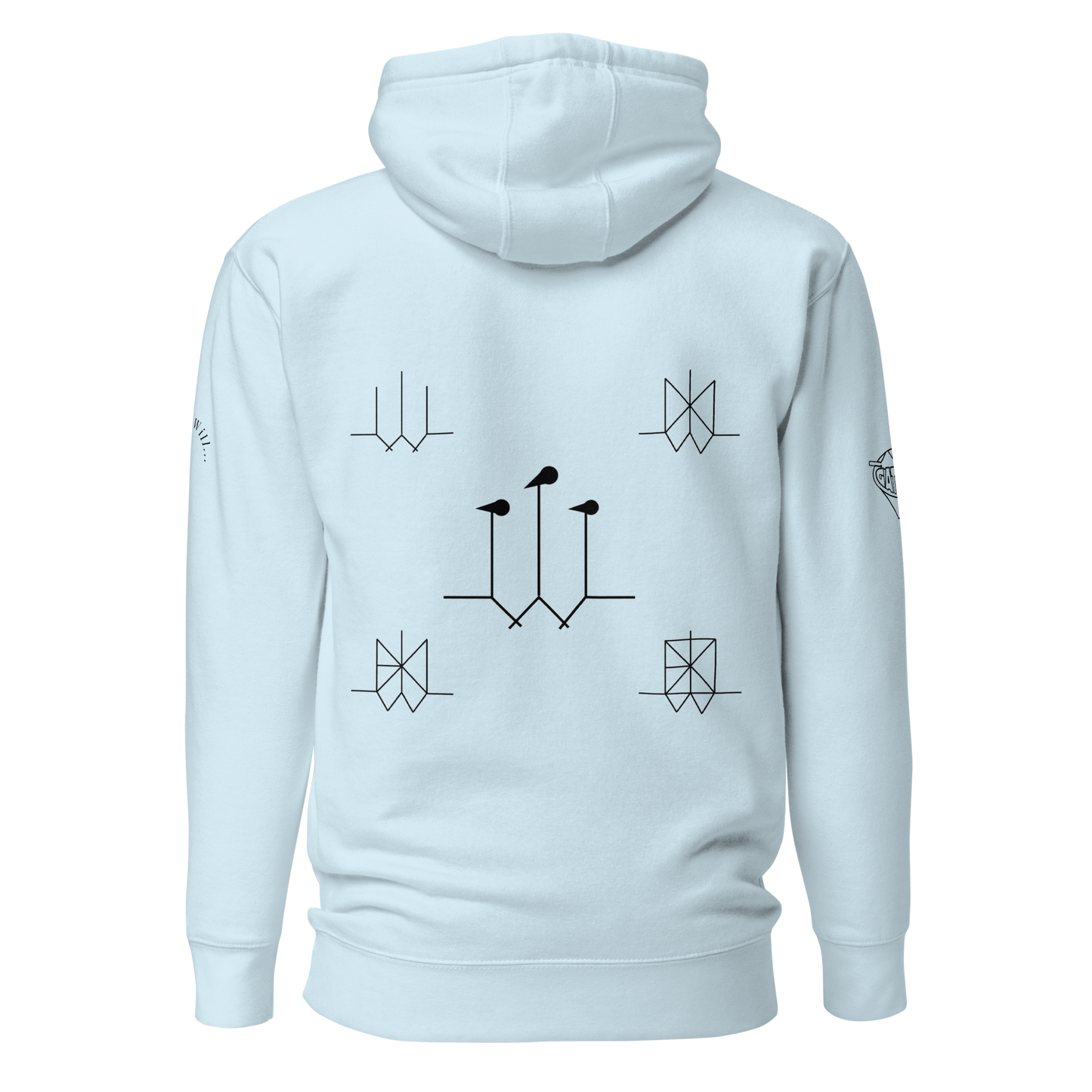 Iconic Gatman Logo Hoodie (Light) Print