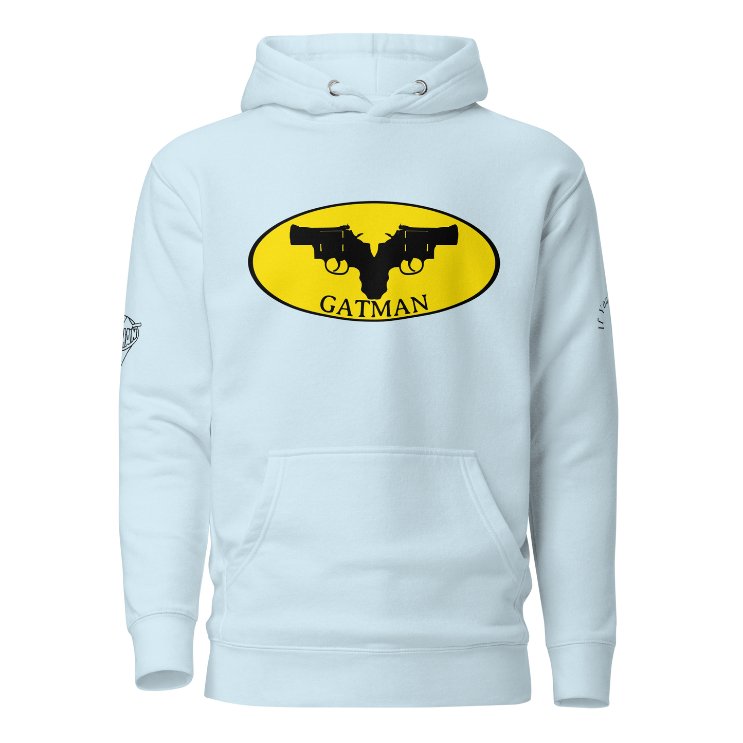 Iconic Gatman Logo Hoodie (Light) Print