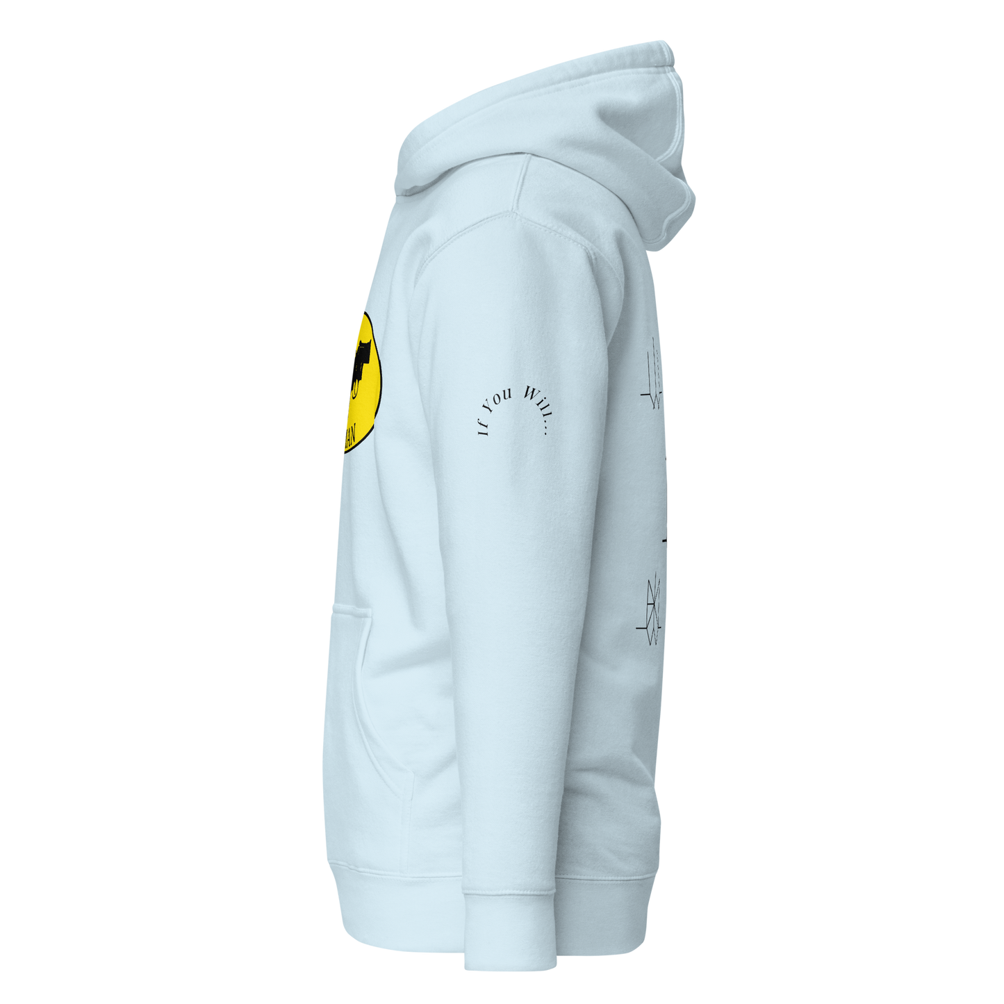 Iconic Gatman Logo Hoodie (Light) Print