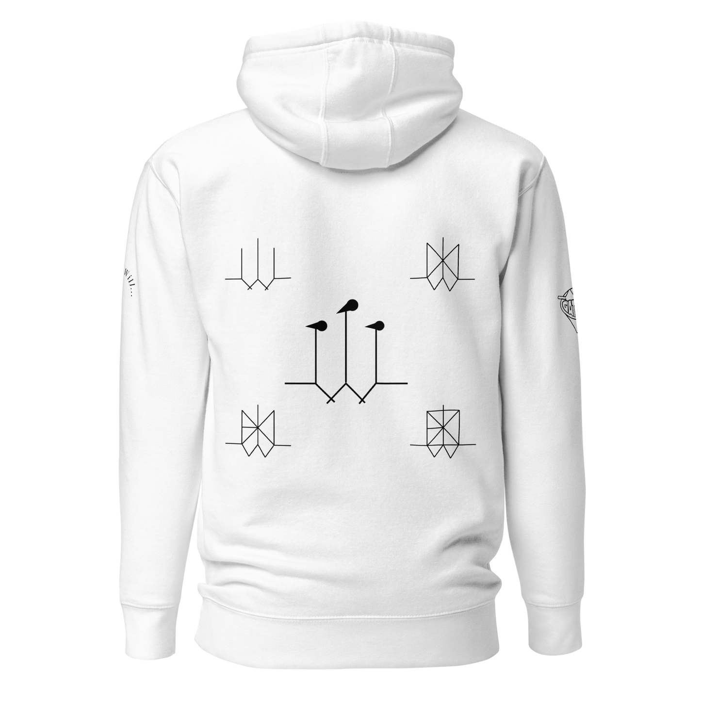Iconic Gatman Logo Hoodie (Light) Print