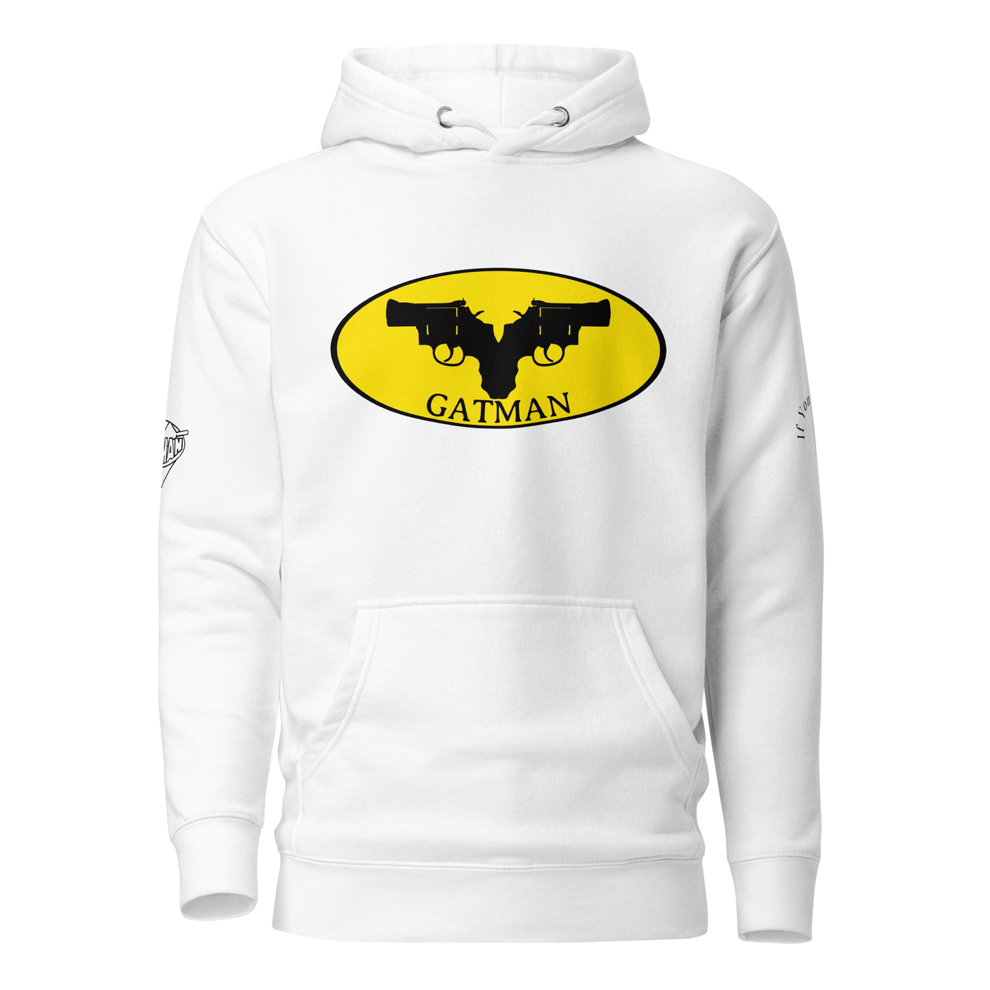 Iconic Gatman Logo Hoodie (Light) Print