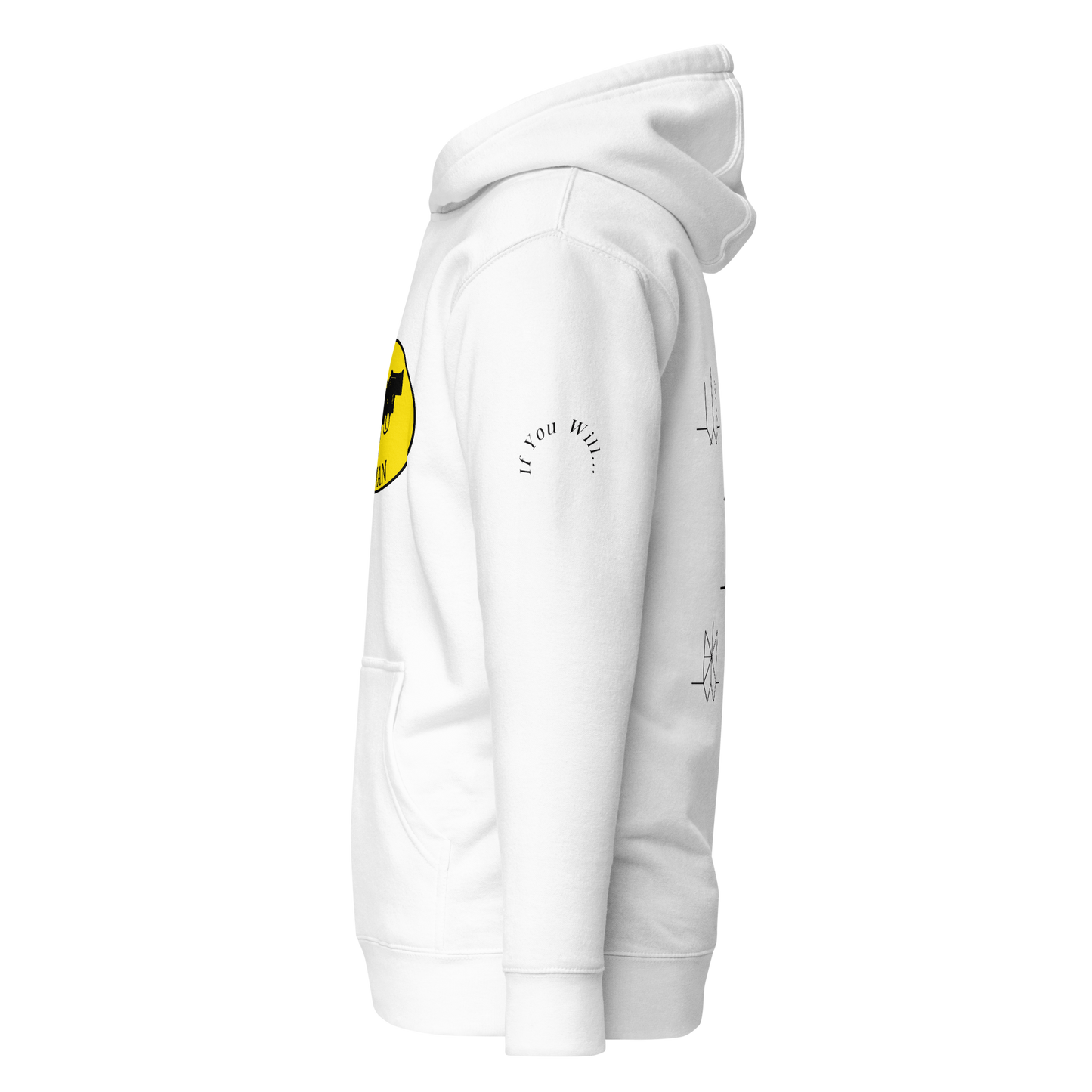 Iconic Gatman Logo Hoodie (Light) Print