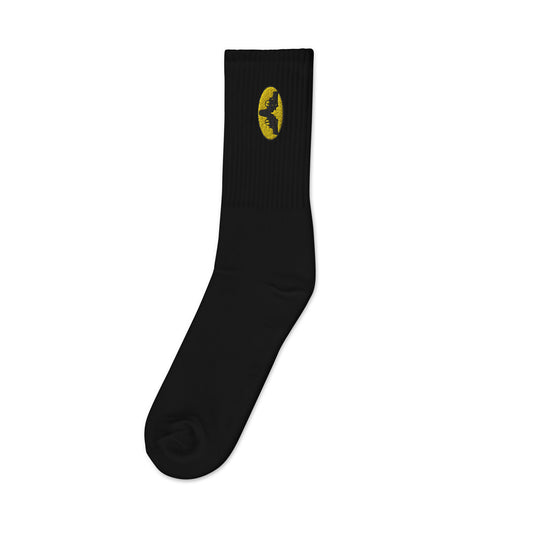 The Iconic Gatman Logo Embroidered Socks