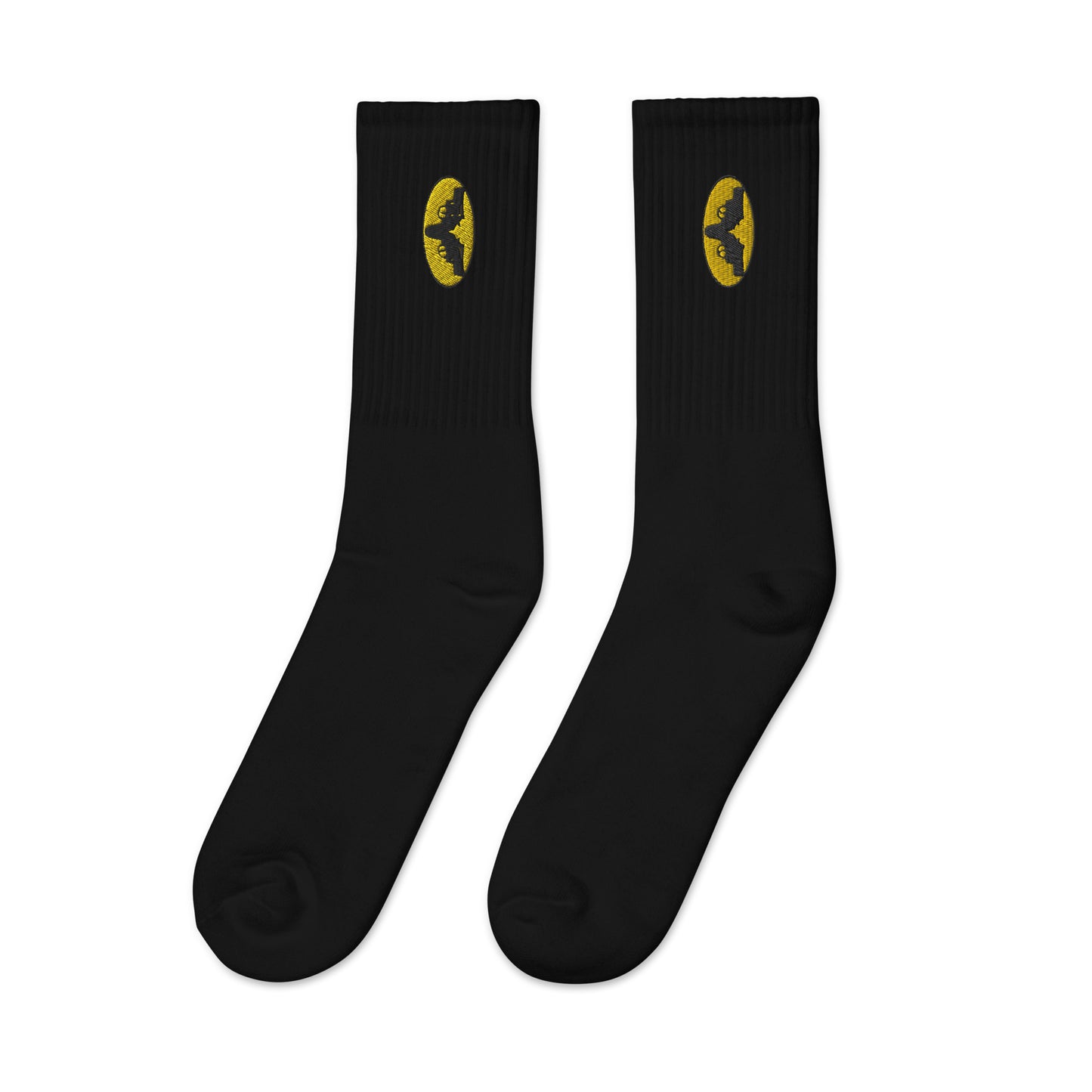 The Iconic Gatman Logo Embroidered Socks