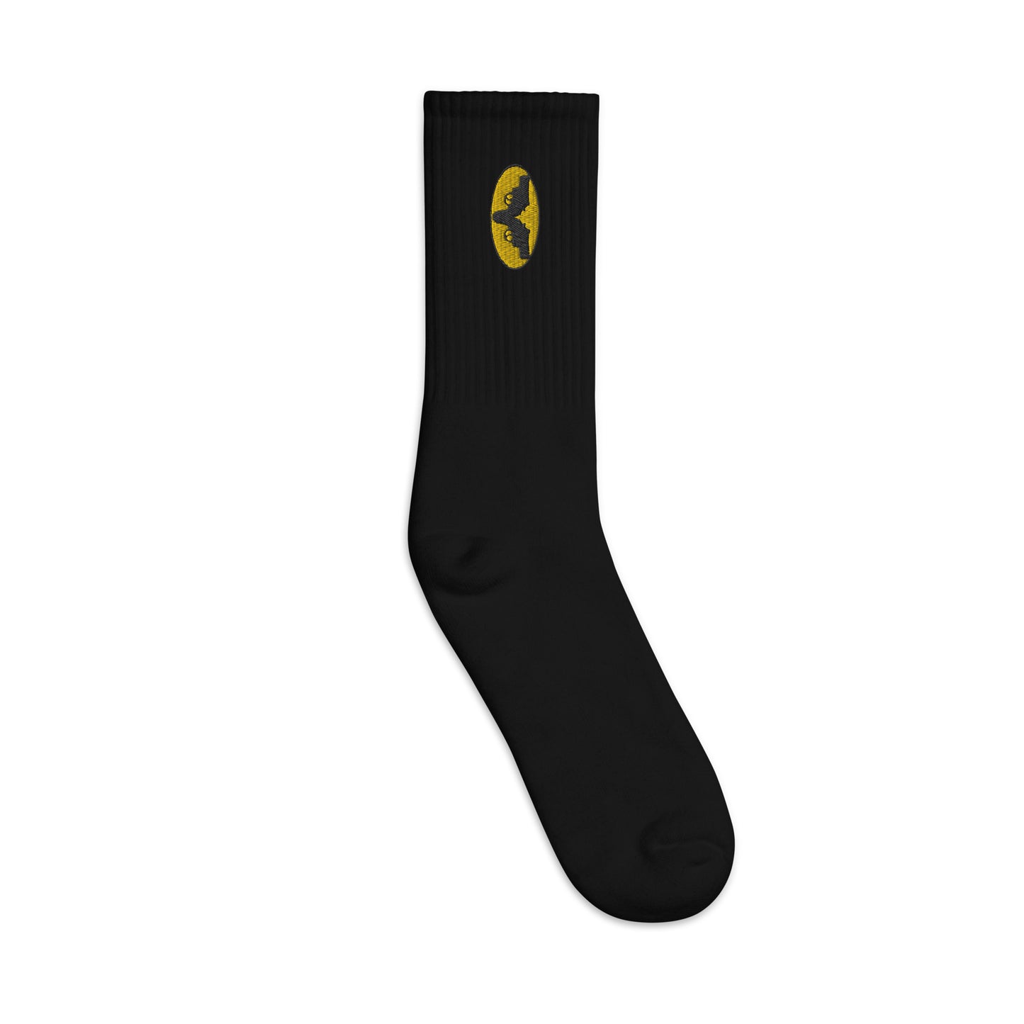 The Iconic Gatman Logo Embroidered Socks