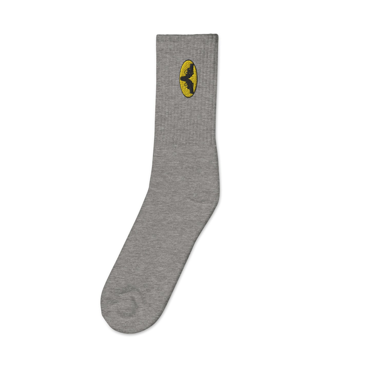 The Iconic Gatman Logo Embroidered Socks