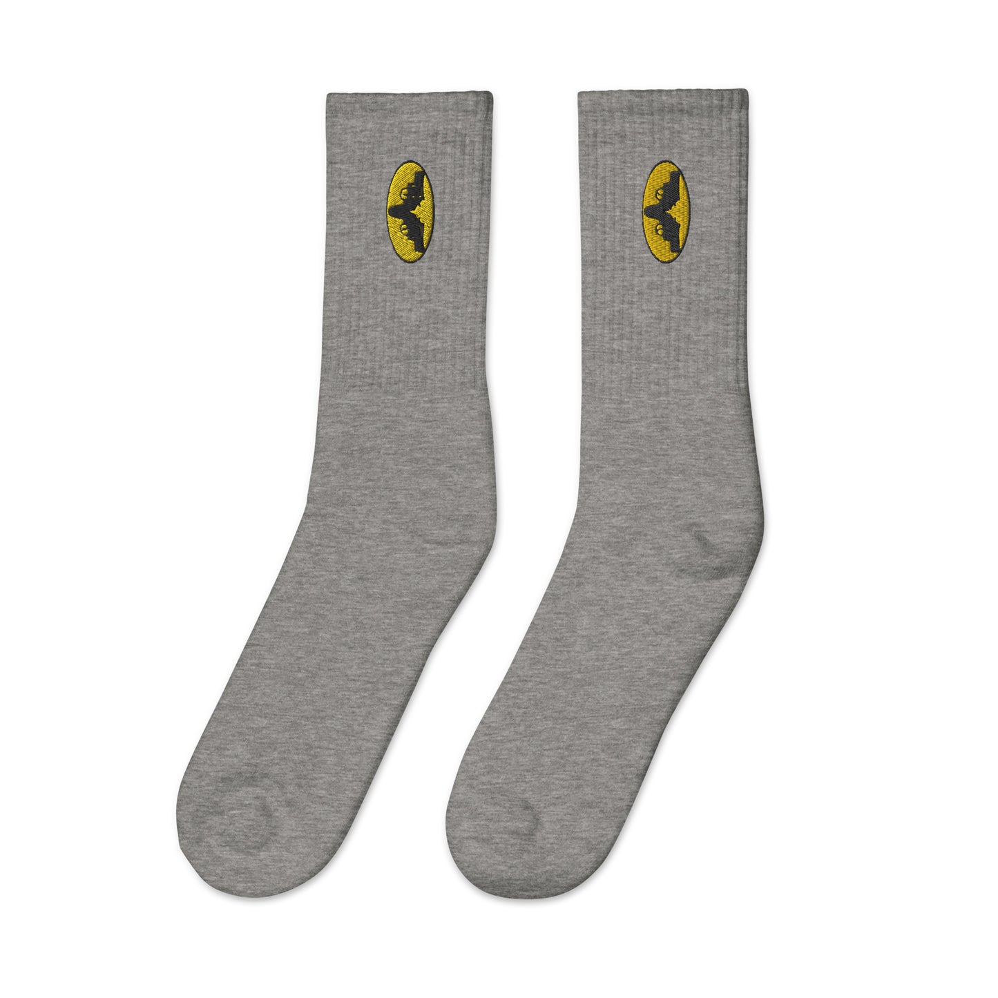 The Iconic Gatman Logo Embroidered Socks