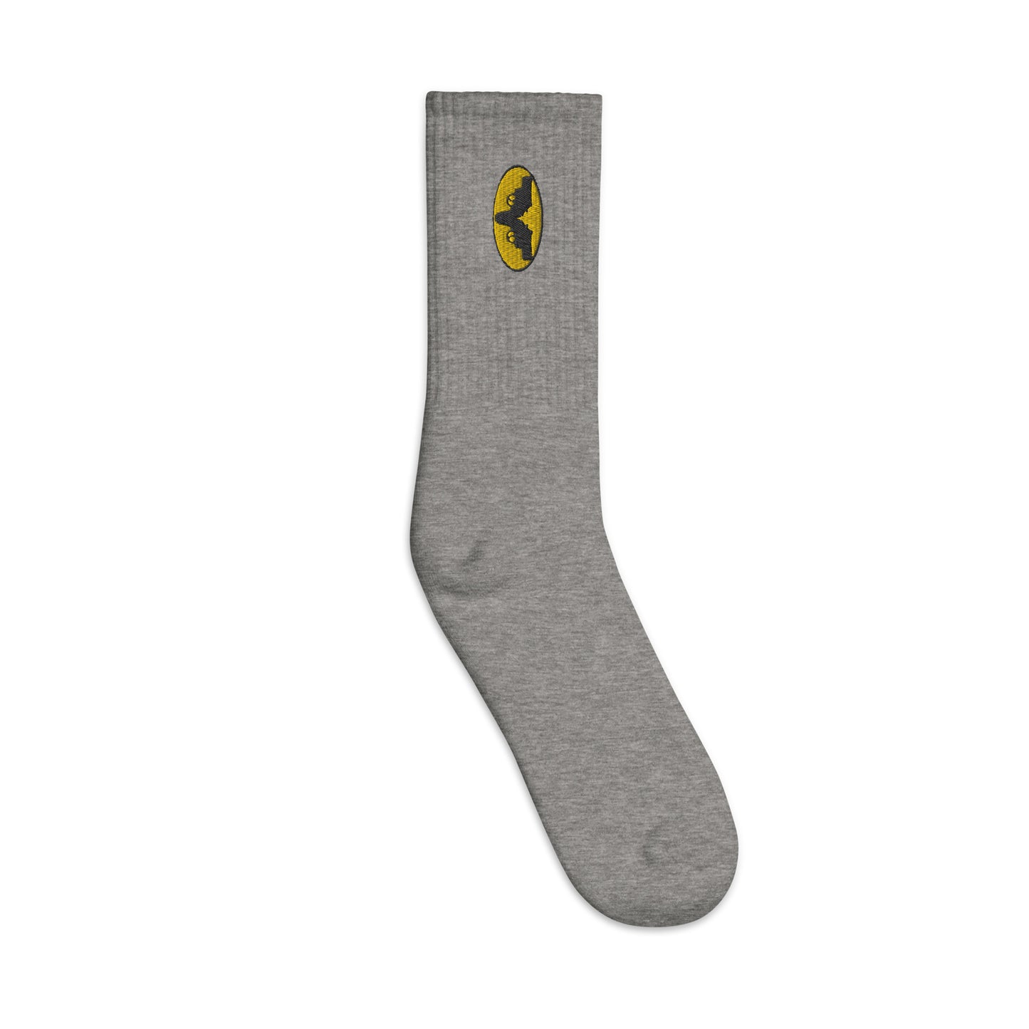 The Iconic Gatman Logo Embroidered Socks