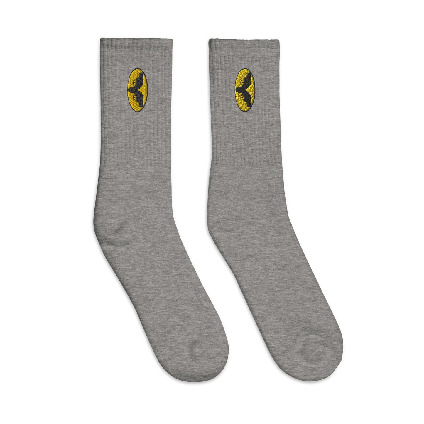 The Iconic Gatman Logo Embroidered Socks