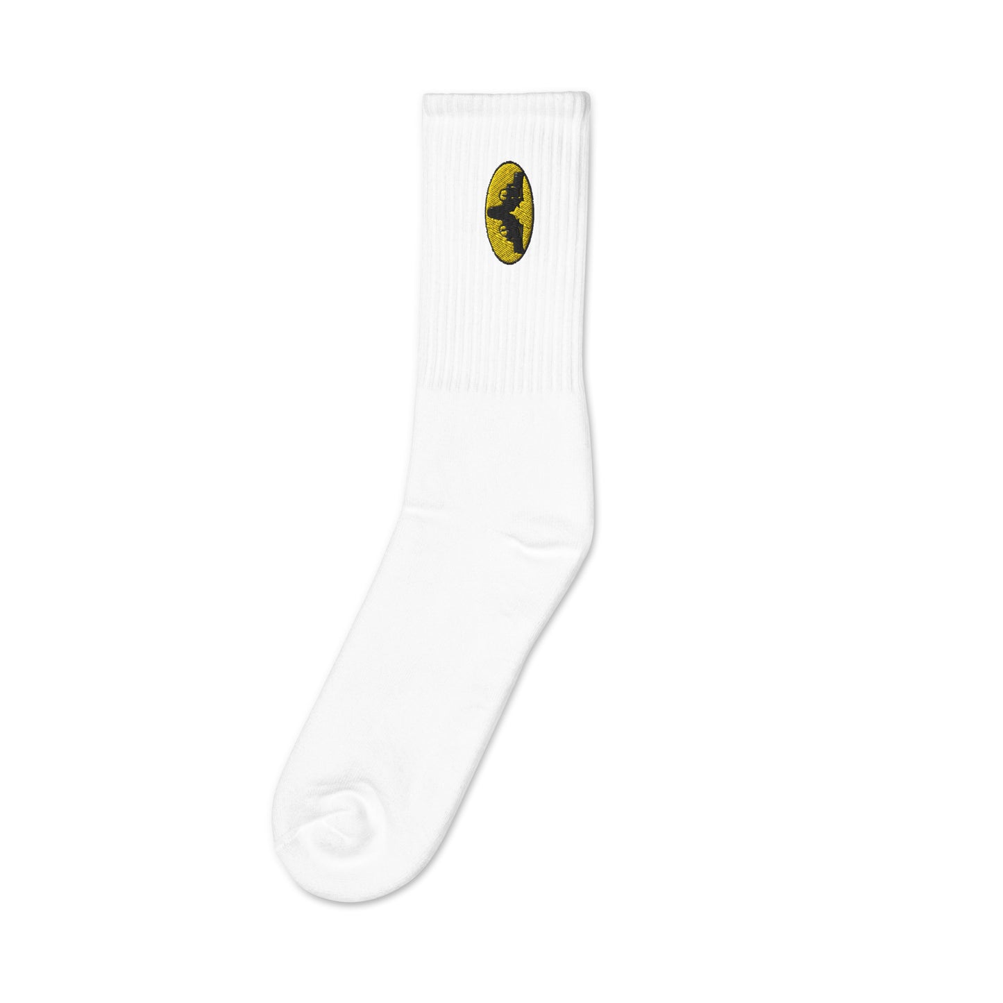 The Iconic Gatman Logo Embroidered Socks