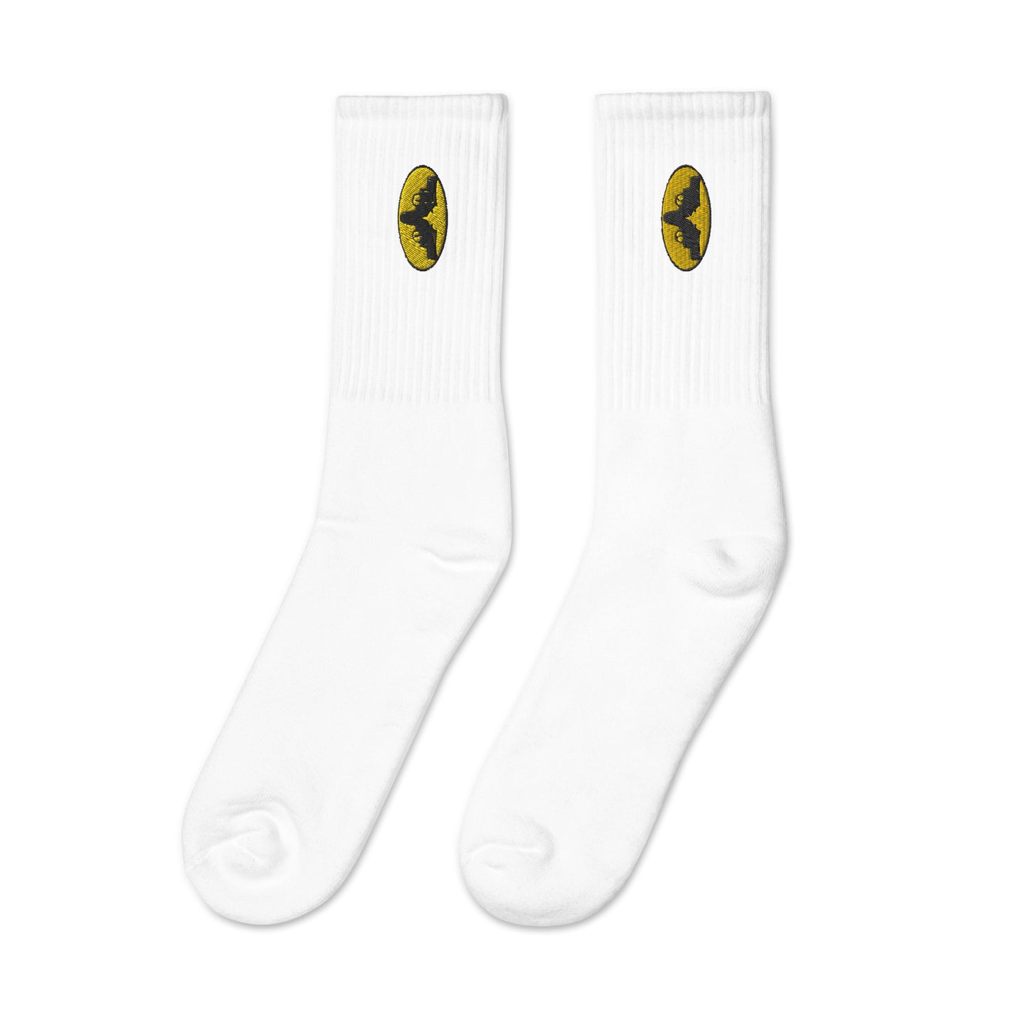 The Iconic Gatman Logo Embroidered Socks