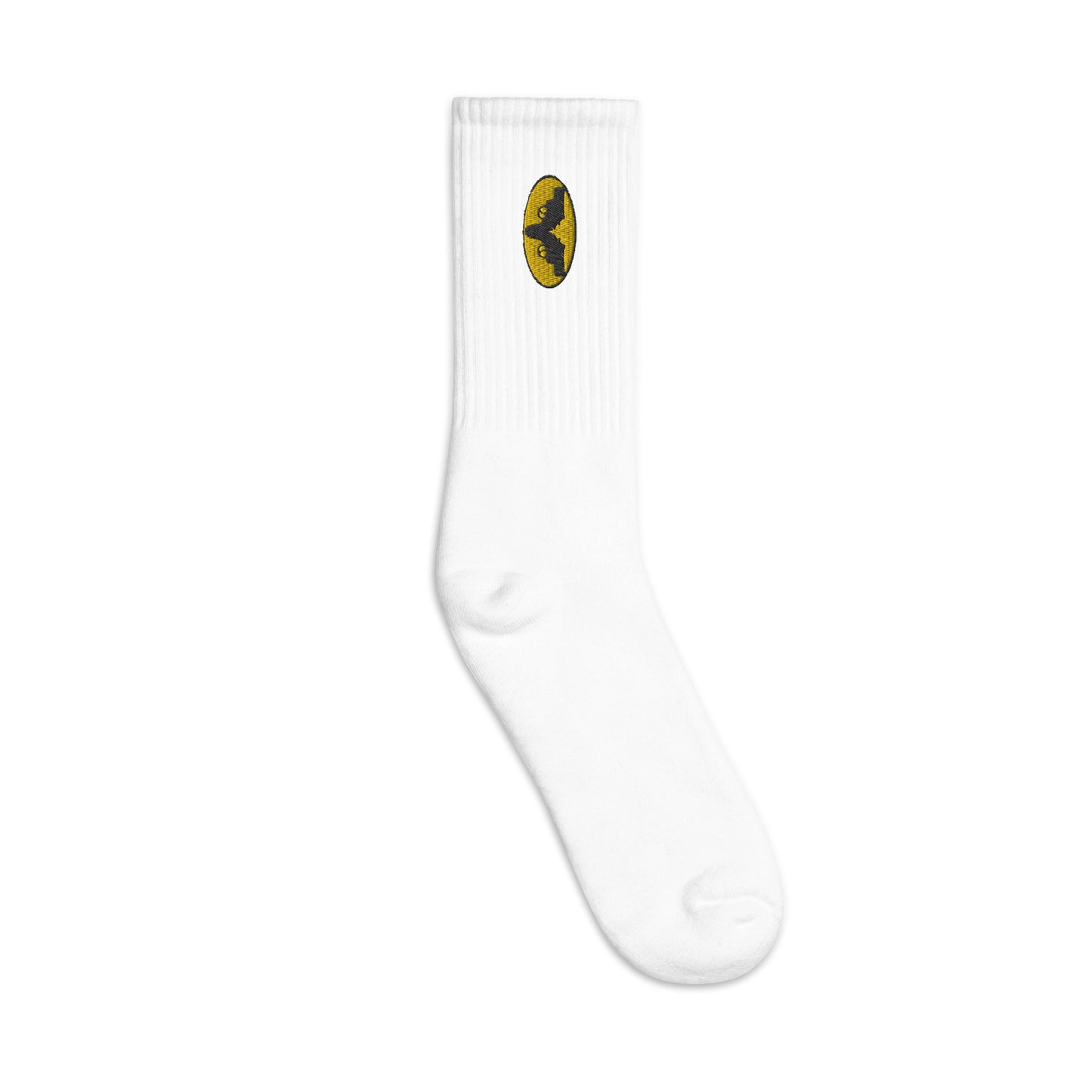 The Iconic Gatman Logo Embroidered Socks