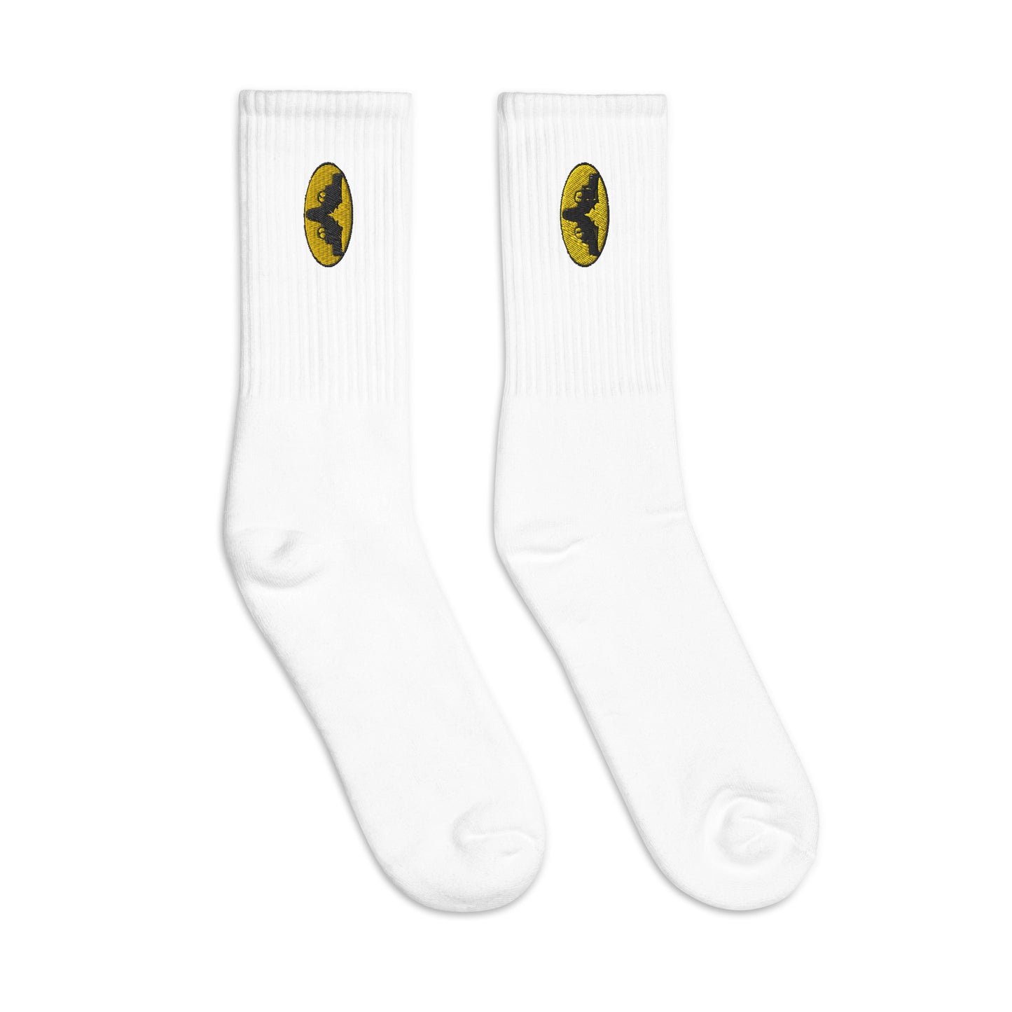 The Iconic Gatman Logo Embroidered Socks