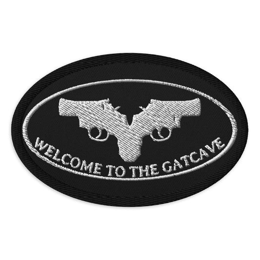 Welcome to the GatCave Embroidered Black Patches