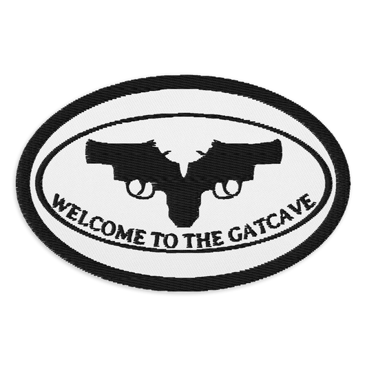 Welcome To The GatCave Embroidered patches