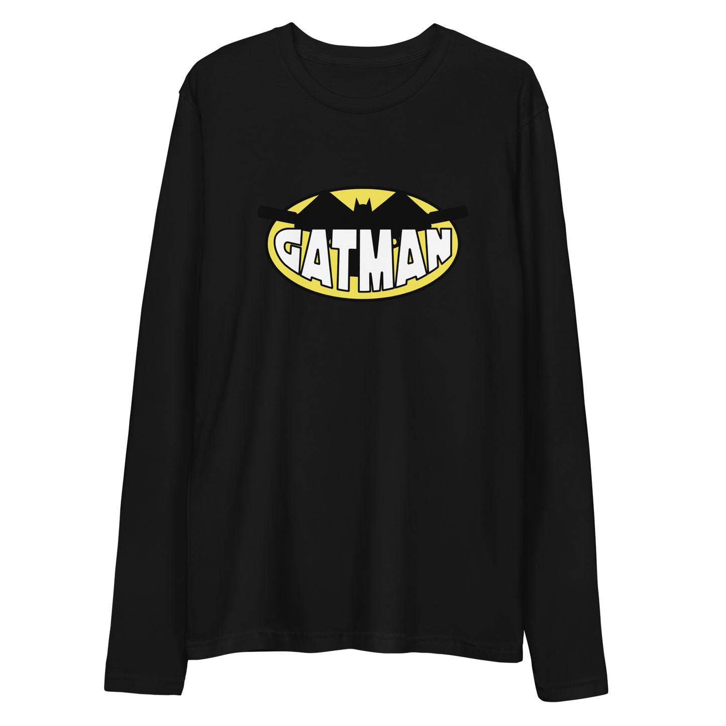 Gatman Logo Long Sleeve Fitted Crew