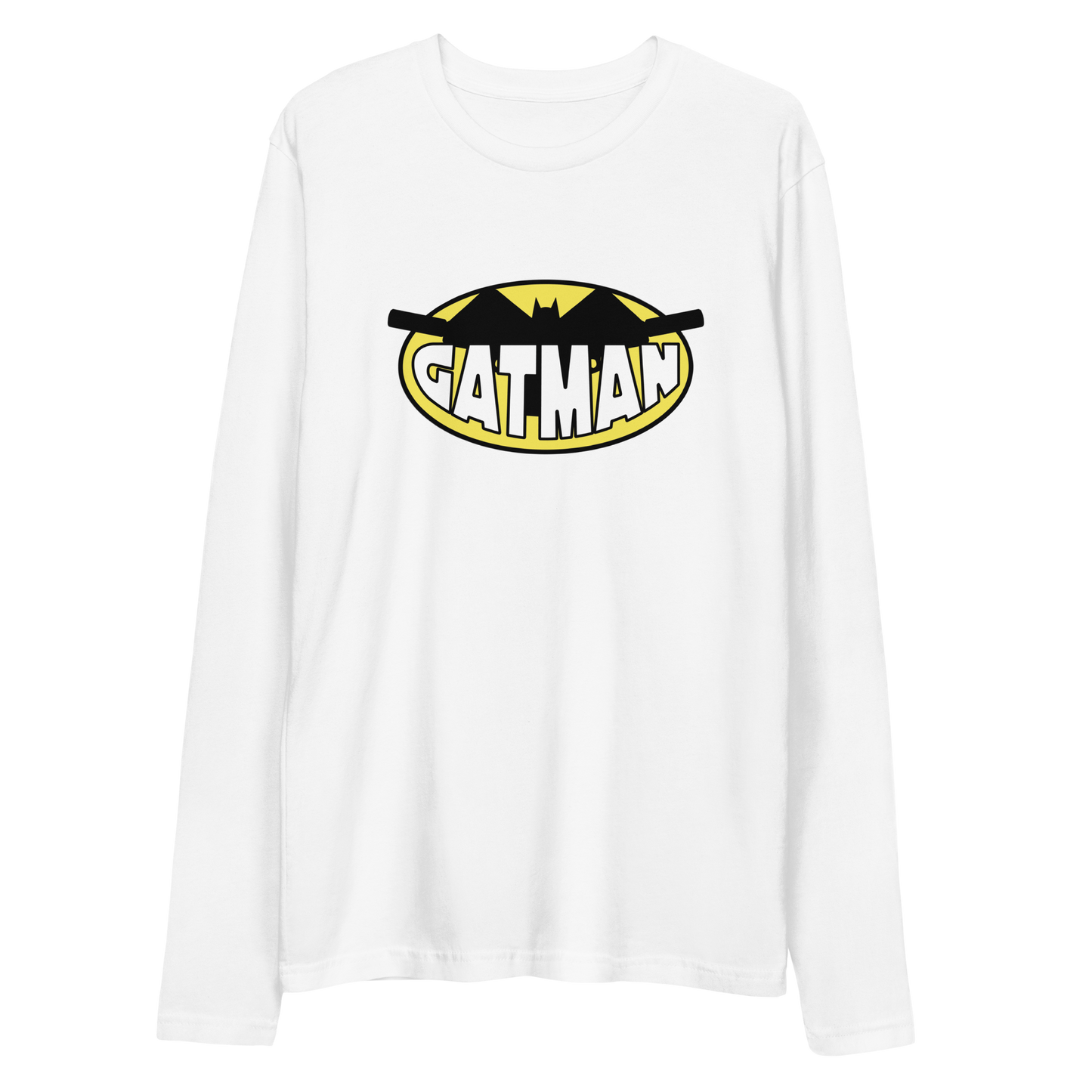 Gatman Logo Long Sleeve Fitted Crew