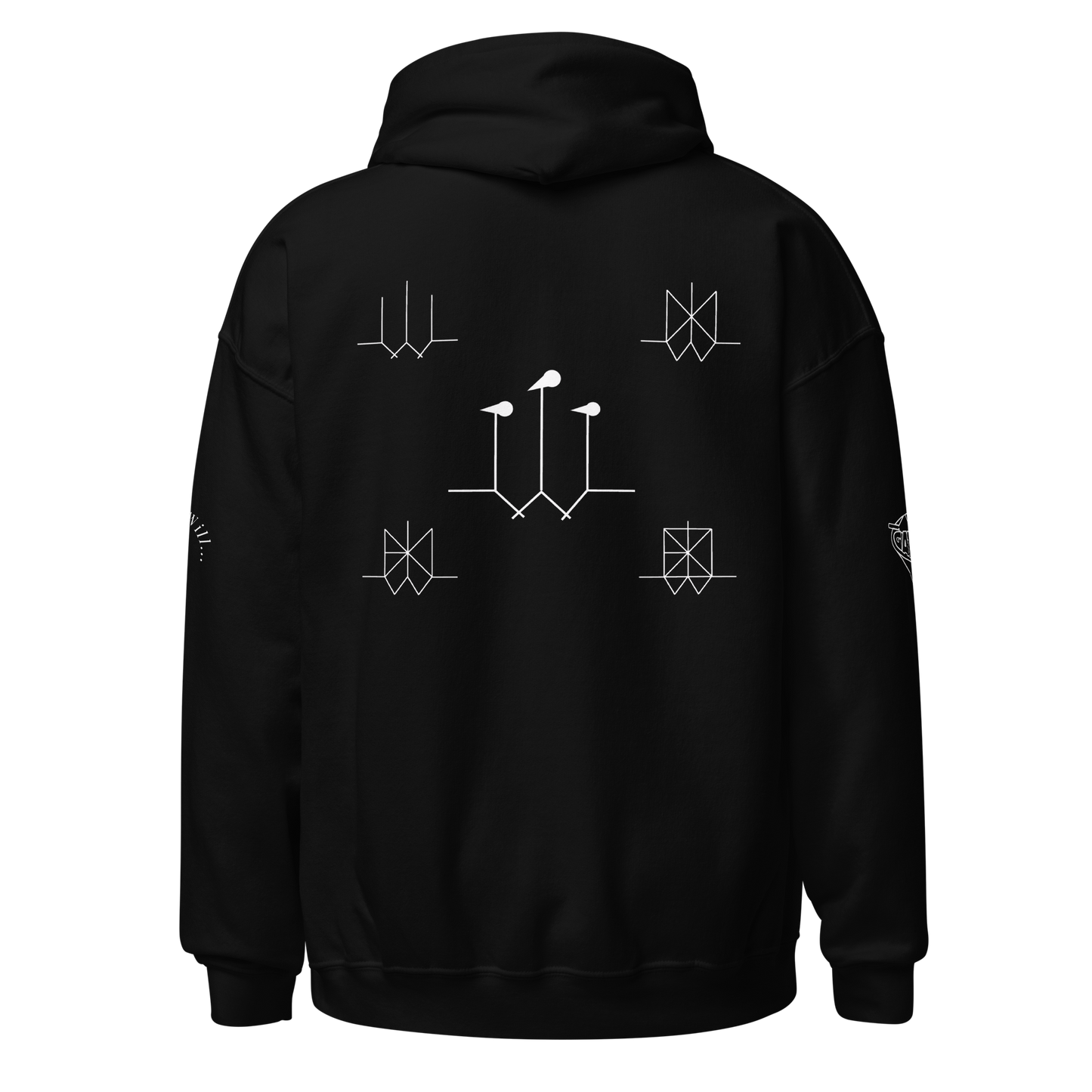 Iconic Gatman Logo Hoodie (Dark) Gildan Print