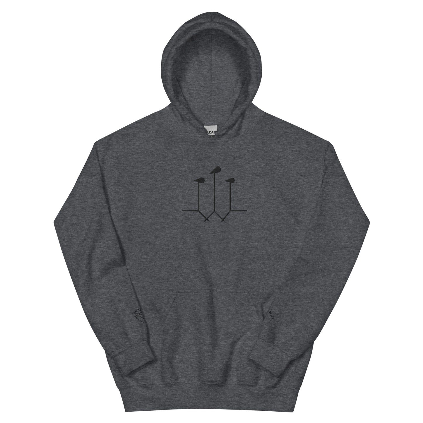 W-Mic Logo Embroidered Hoodie (Light) Gildan