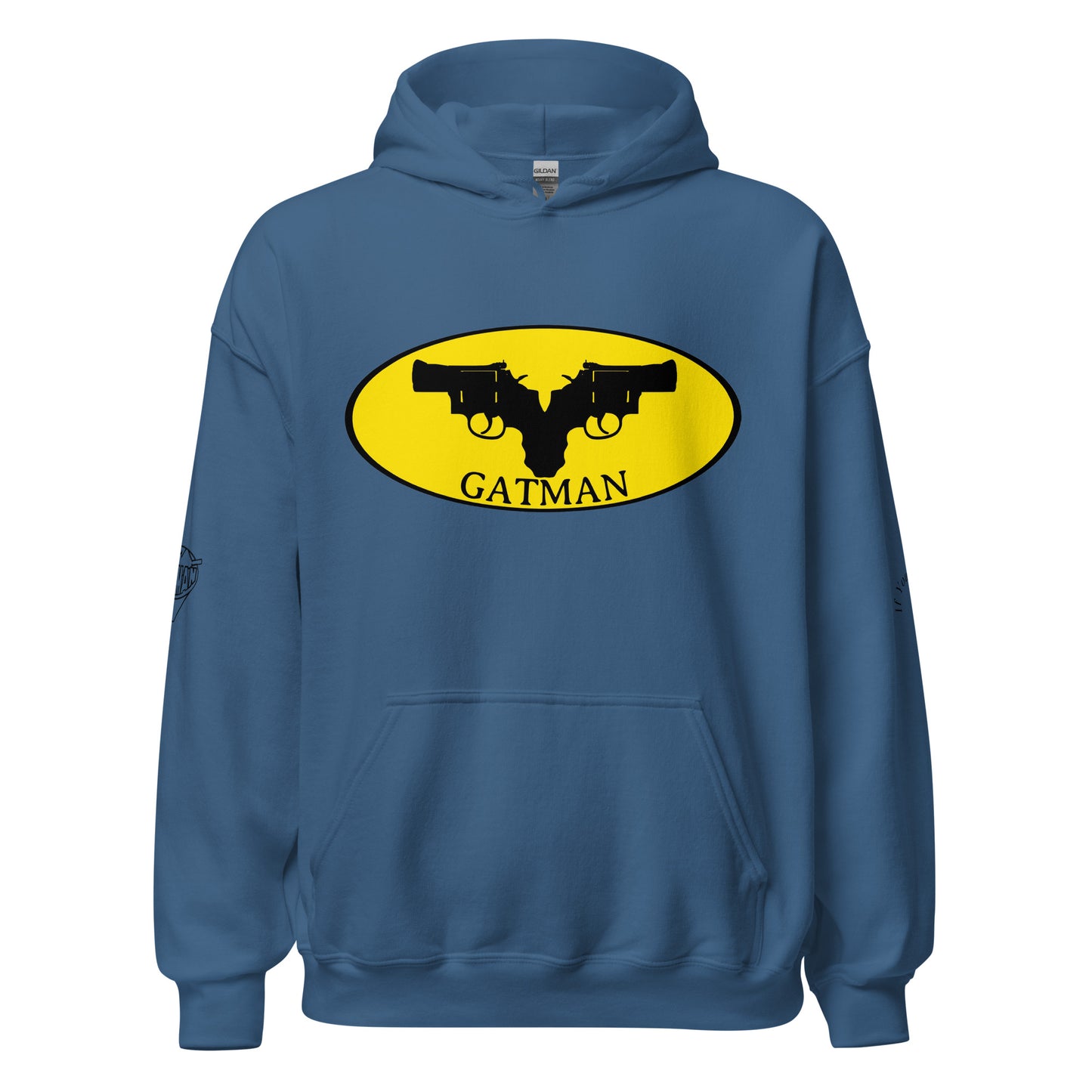 Iconic Gatman Logo Hoodie (Light) Gildan Print