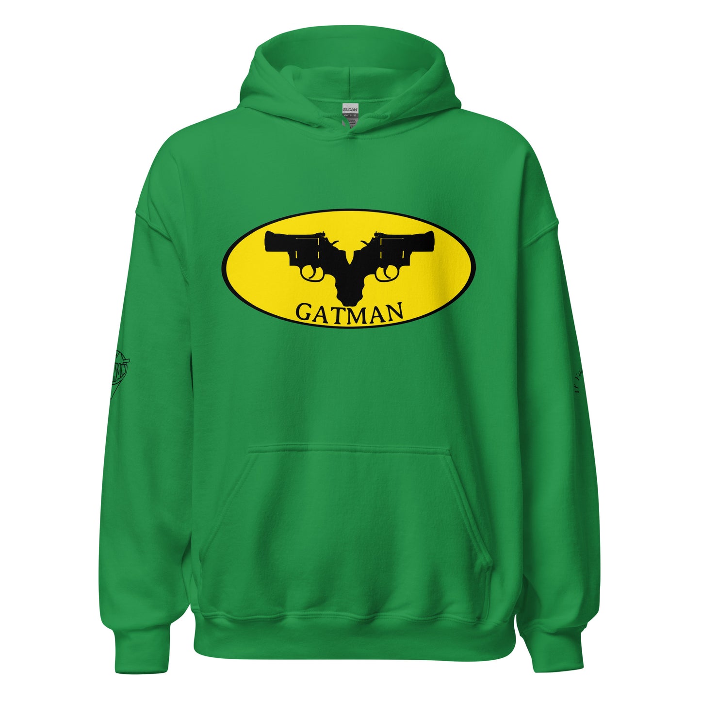 Iconic Gatman Logo Hoodie (Light) Gildan Print