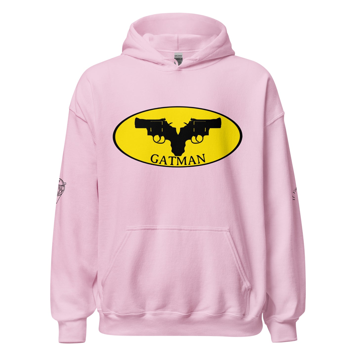 Iconic Gatman Logo Hoodie (Light) Gildan Print