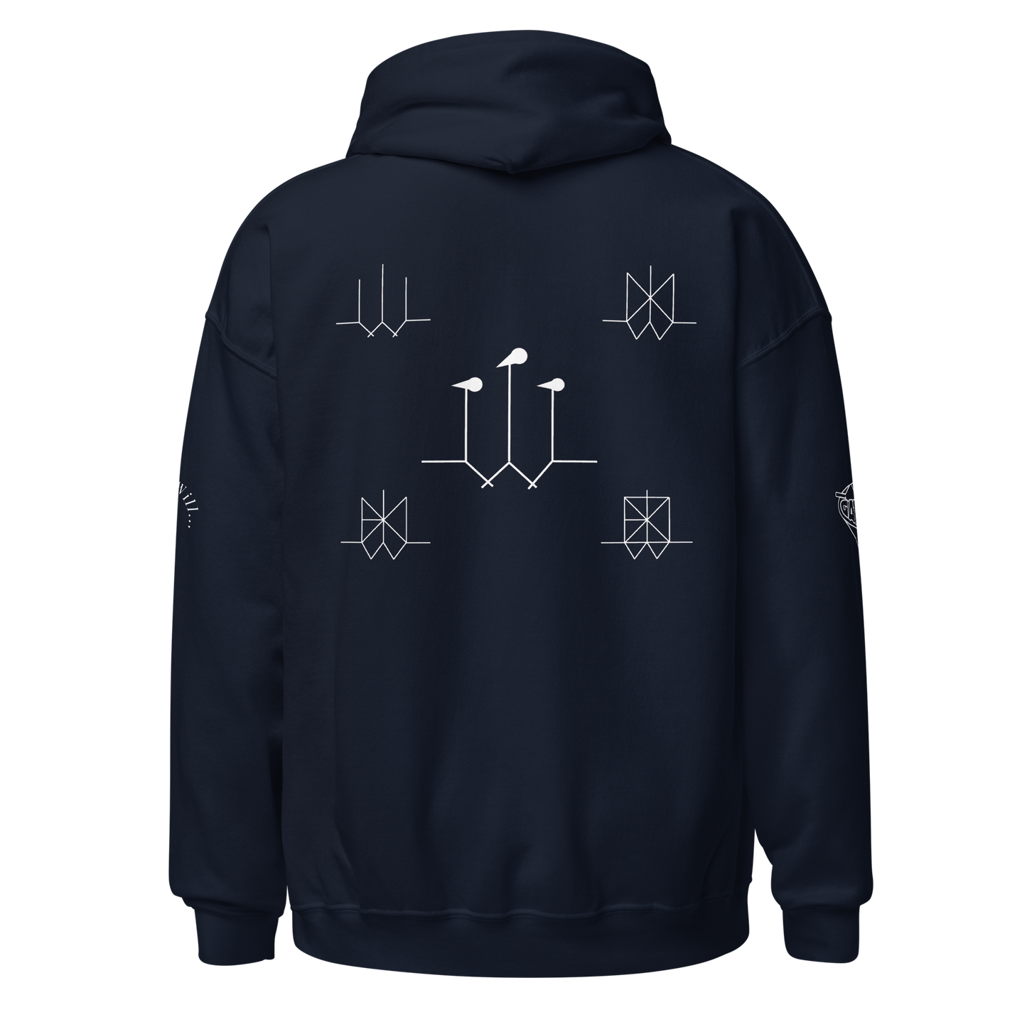 Iconic Gatman Logo Hoodie (Dark) Gildan Print