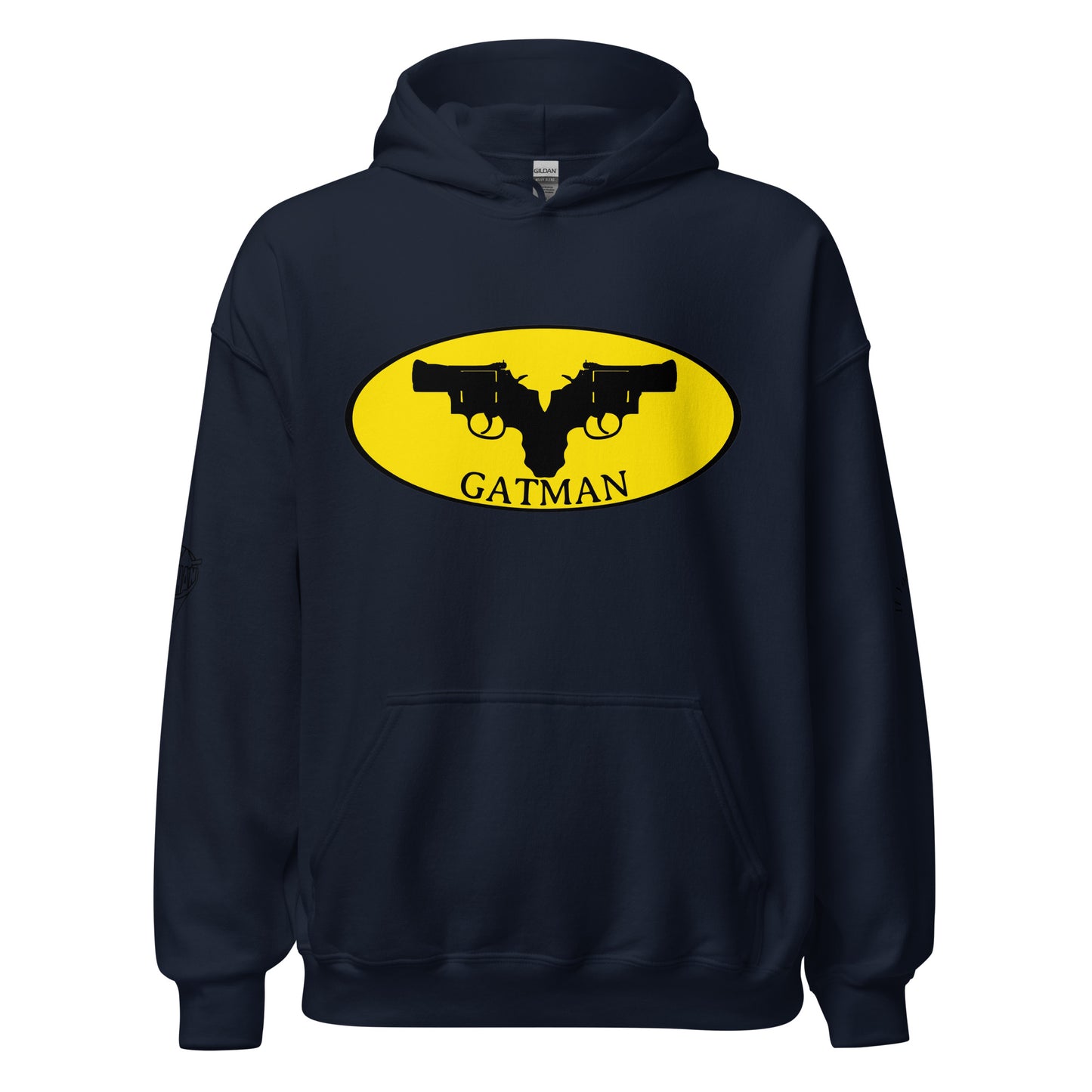 Iconic Gatman Logo Hoodie (Light) Gildan Print