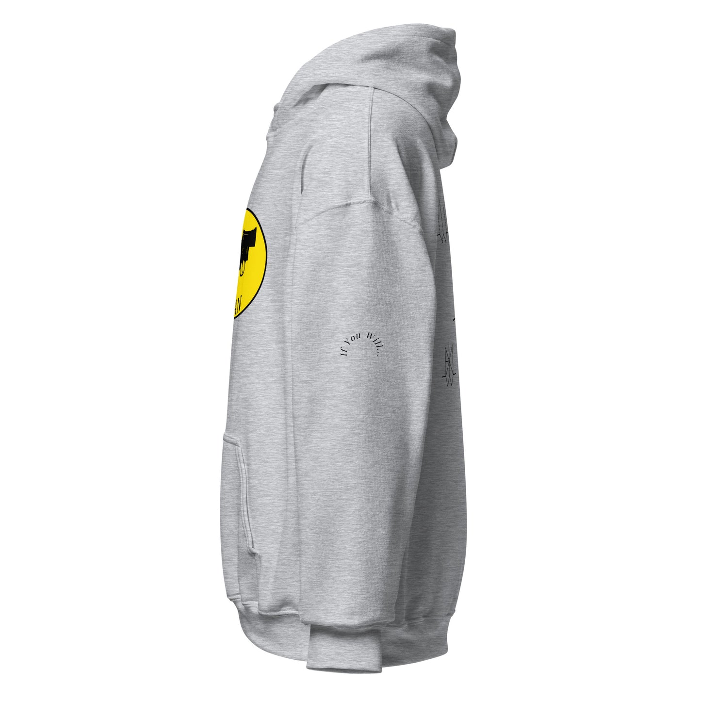 Iconic Gatman Logo Hoodie (Light) Gildan Print