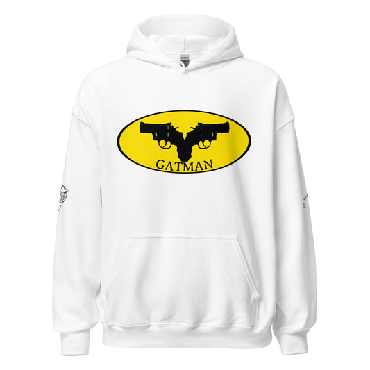 Iconic Gatman Logo Hoodie (Light) Gildan Print